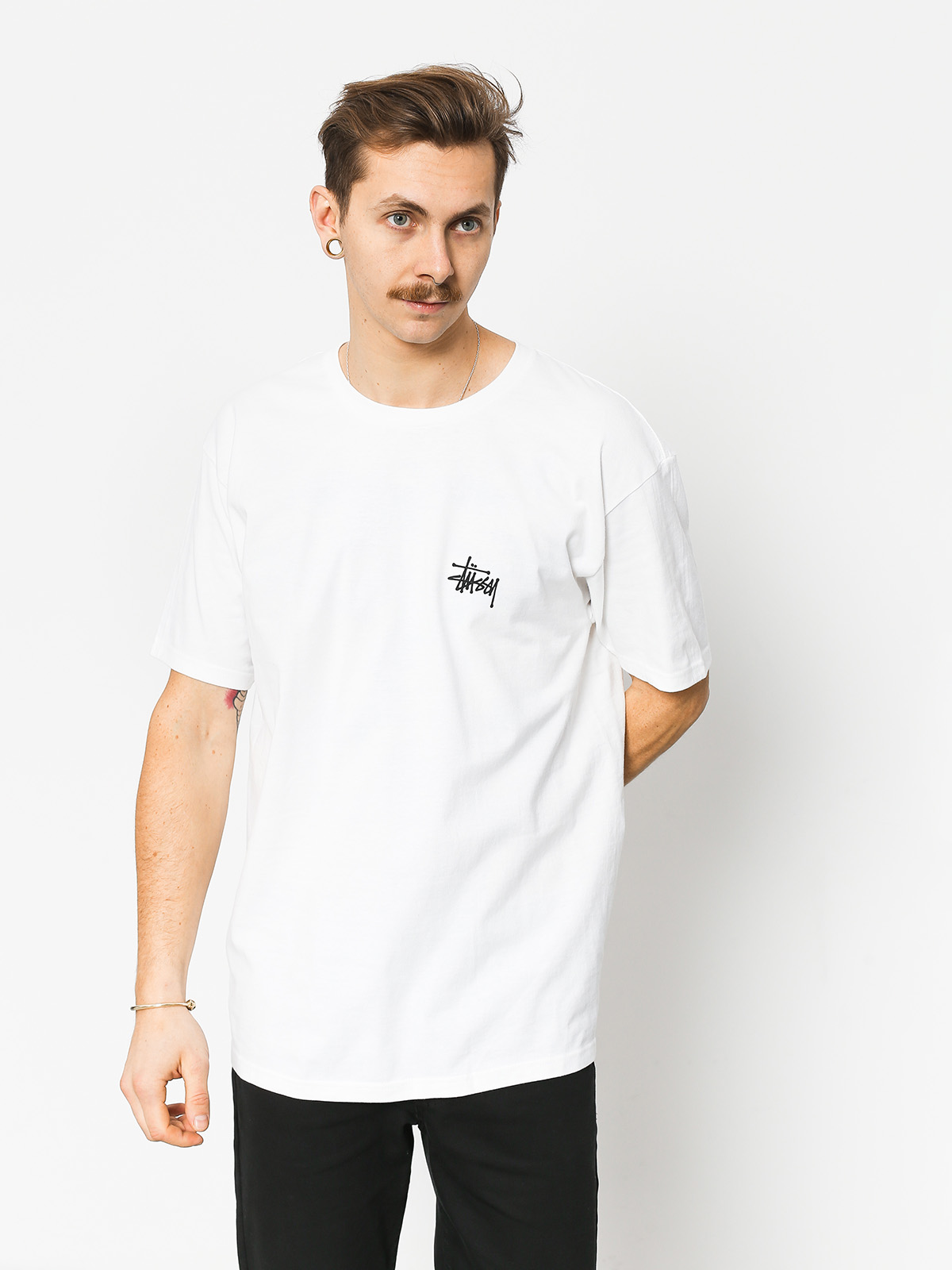 white stussy shirt