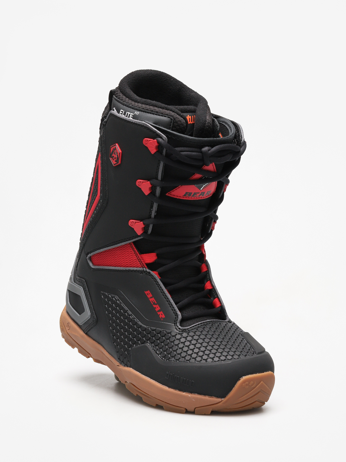 Mens ThirtyTwo Tm 3 Bear Snowboard boots (black/red/gum)