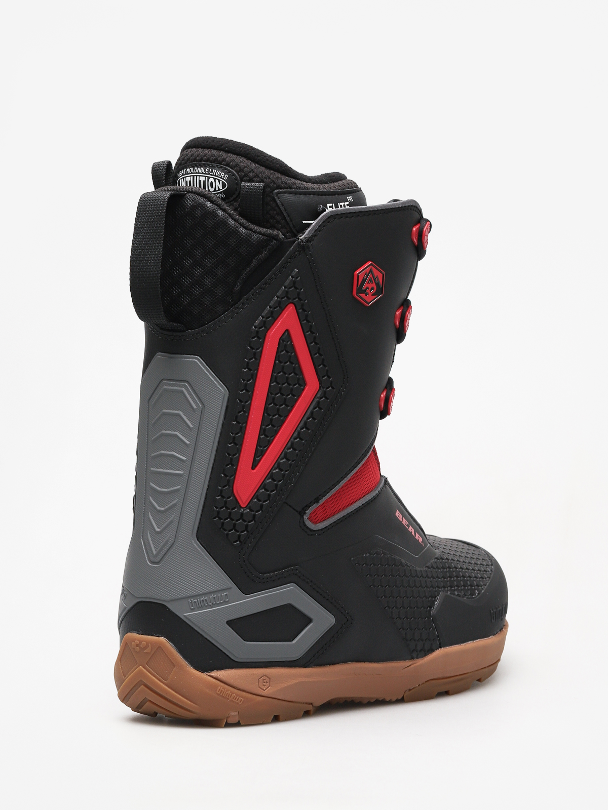 Mens ThirtyTwo Tm 3 Bear Snowboard boots (black/red/gum)