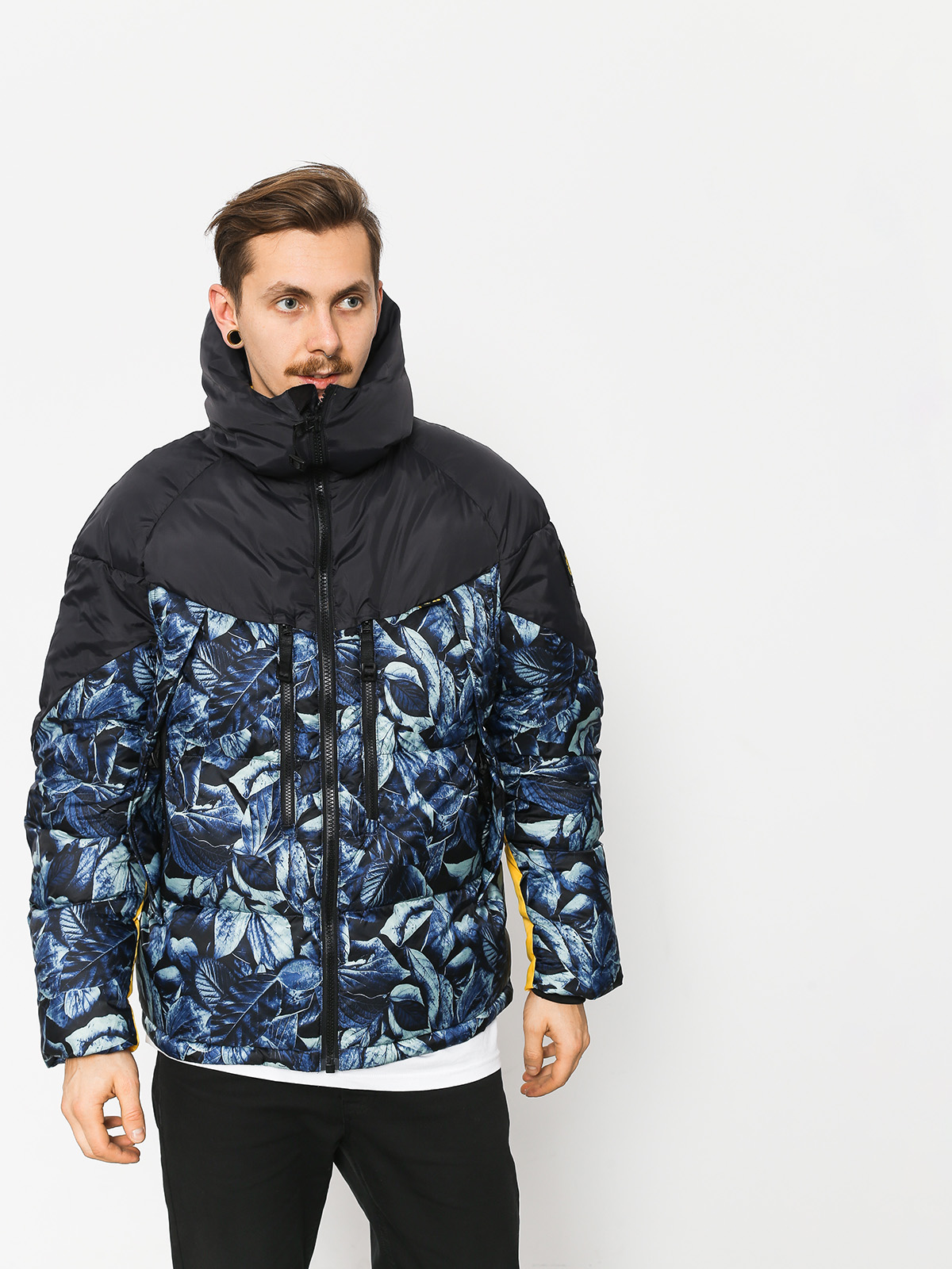 Element Griffin Heavy Down P Jacket blue leaf camo