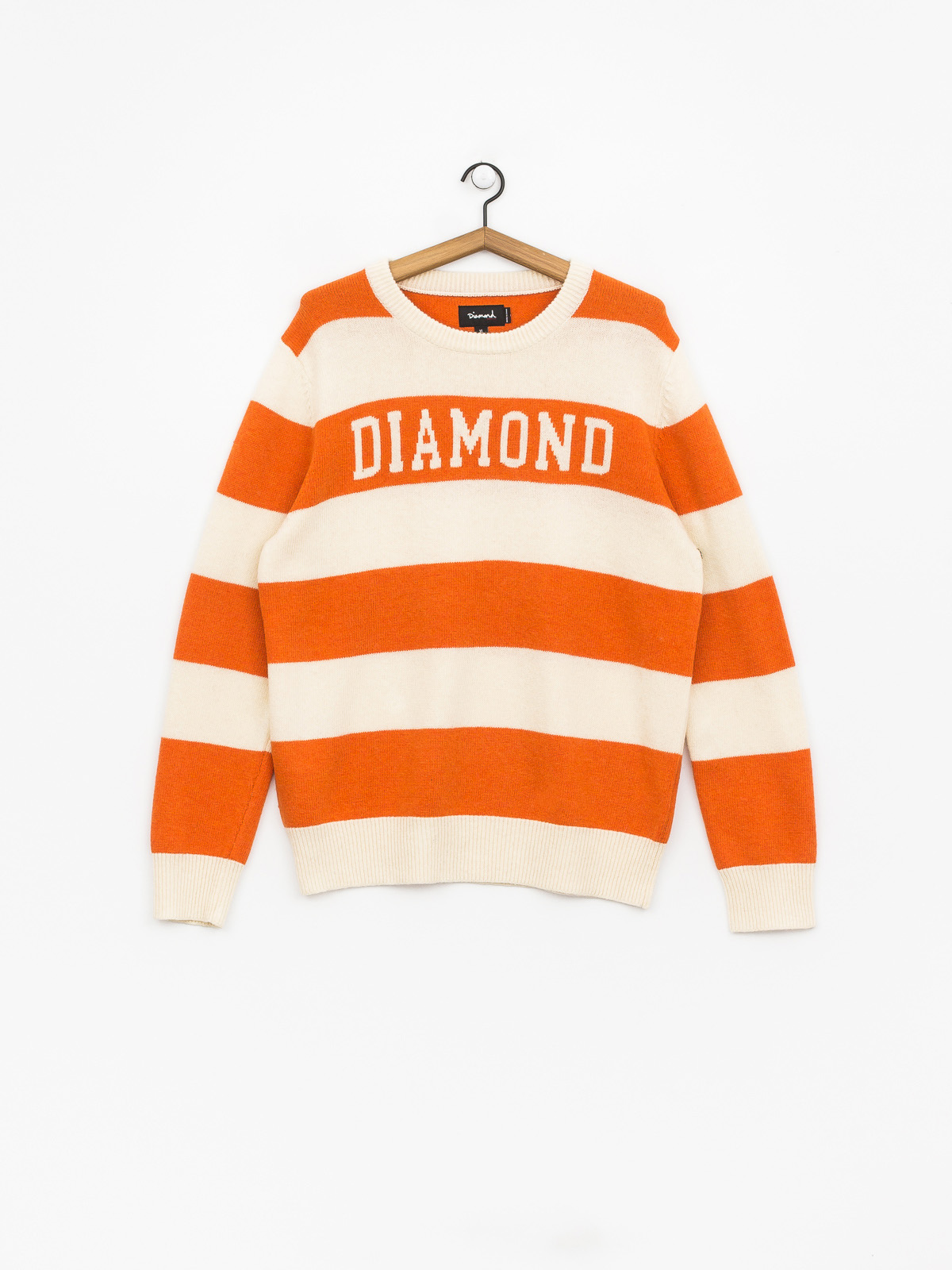 Diamond Supply Co. Striped Wool Sweater (orange)