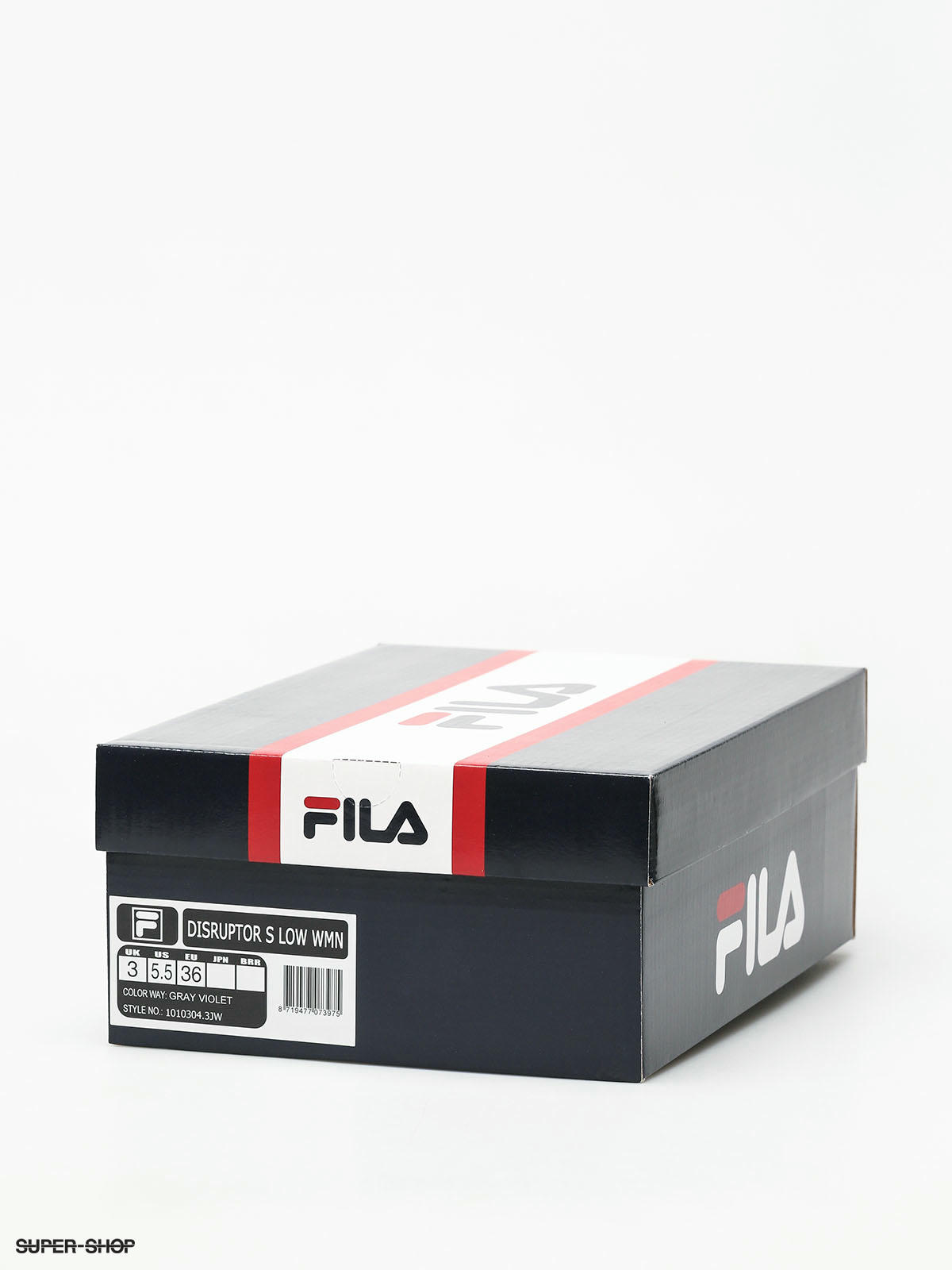 fila disruptor s low wmn gray violet