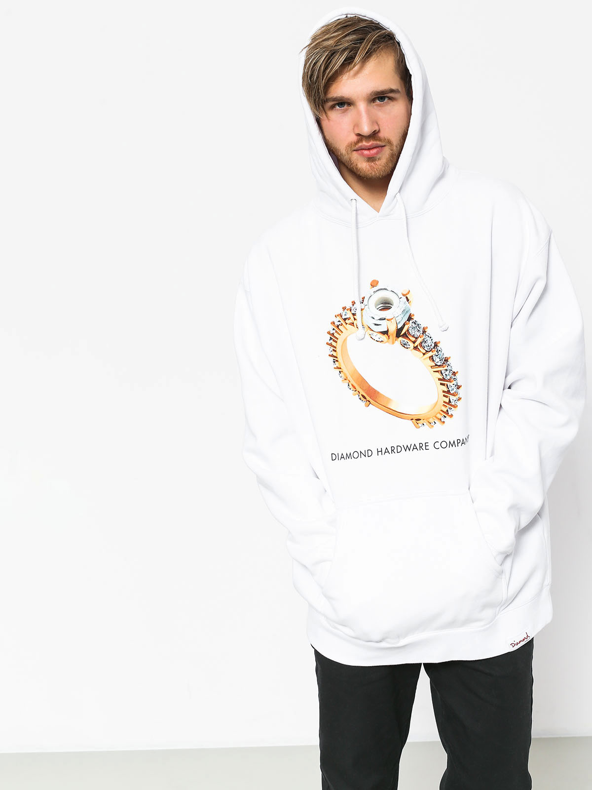 Diamond Supply Co. Hardware Ring HD Hoodie (white)