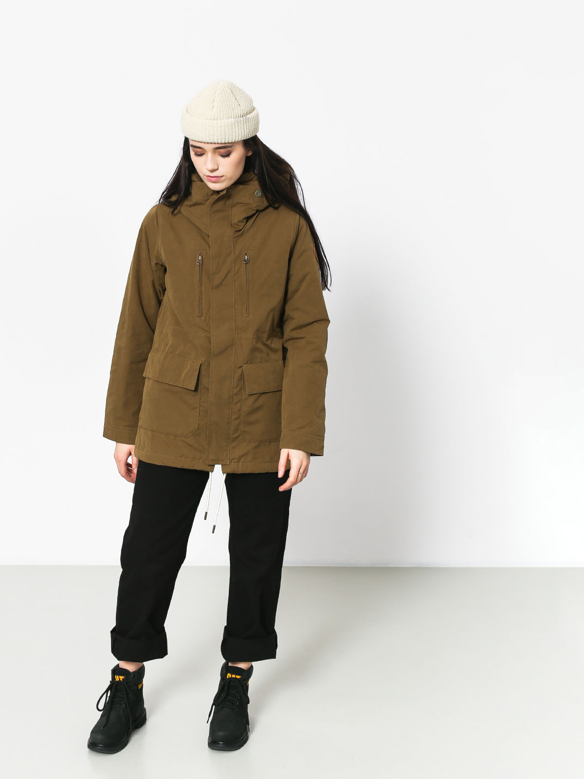 Burton Jacket Albury Parka Wmn (hickory)