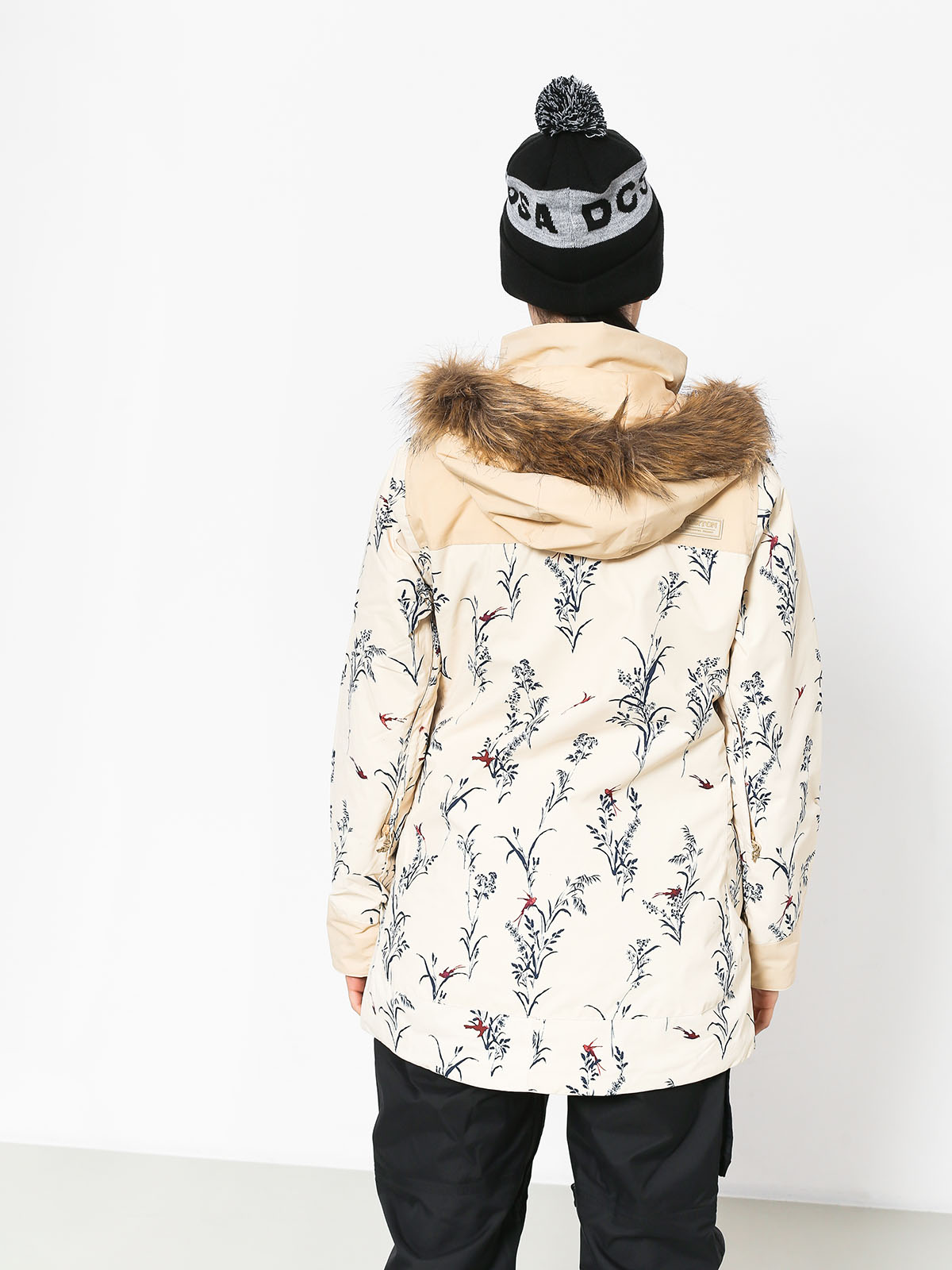 Womens Burton Snowboard jacket Lelah (cnvsbd/pebble)