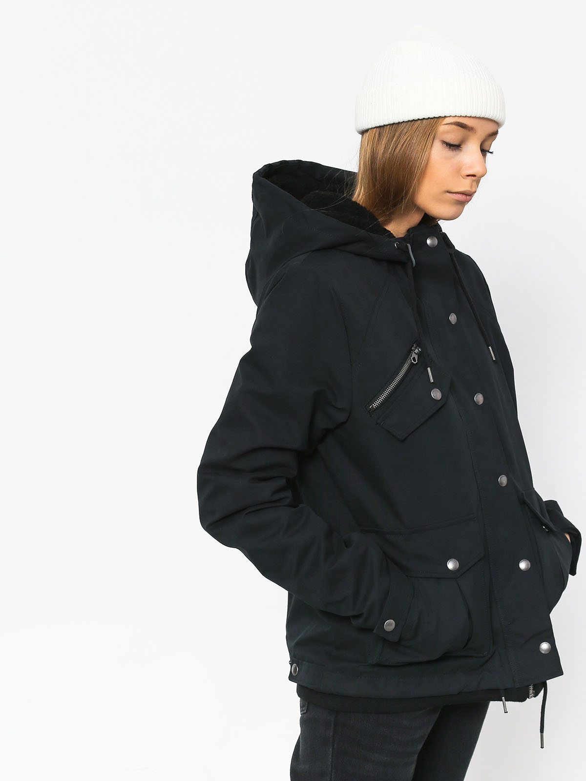 Volcom Walk On By Short Jacket Wmn (blk)