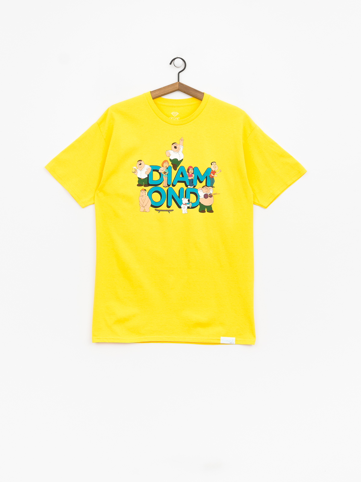 Diamond Supply Co. Diamond X Family Guy T-shirt (yellow)