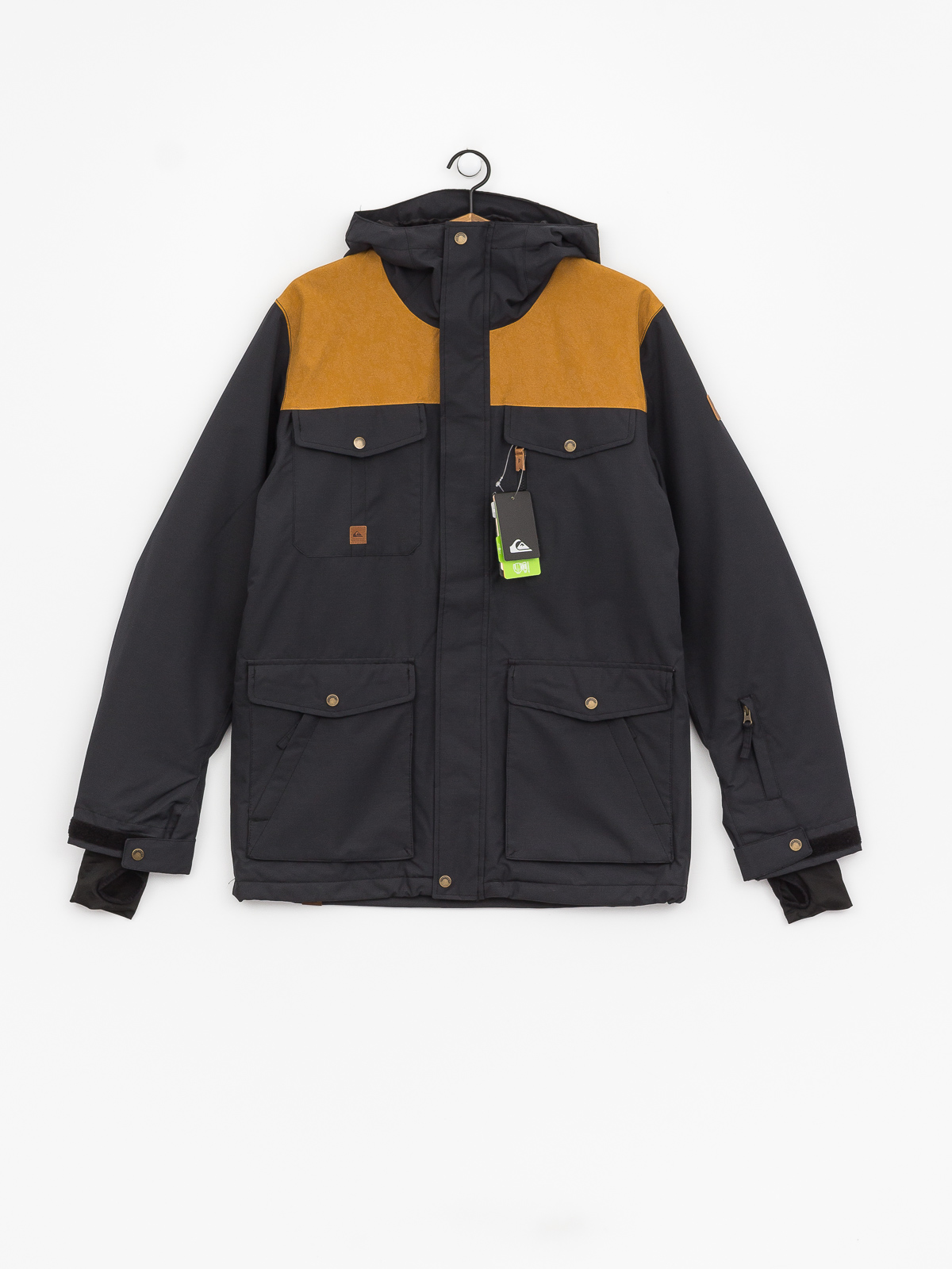 Mens Quiksilver Raft Snowboard jacket (black)