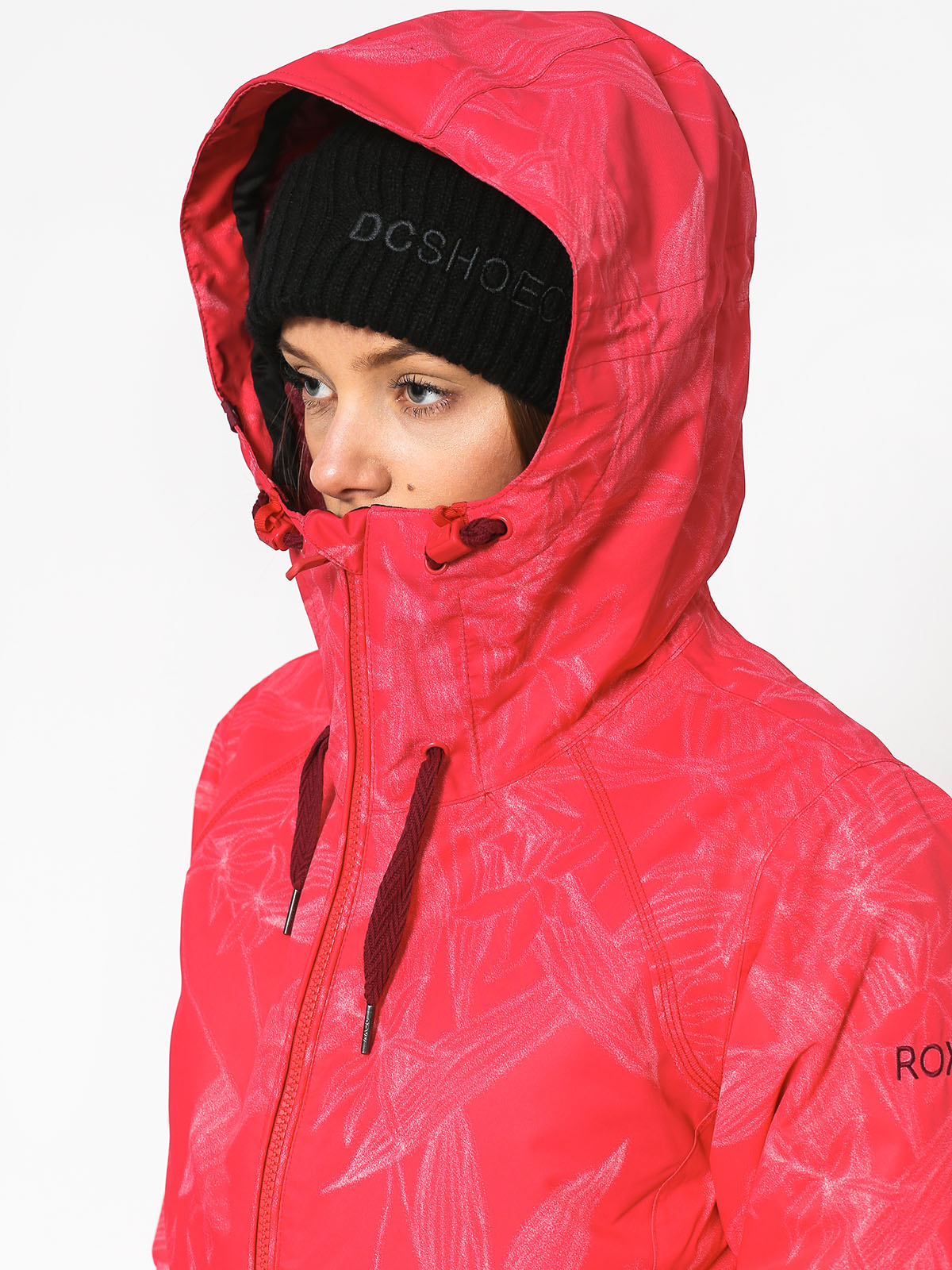 Womens Roxy Valley Hoodie Snowboard jacket (washed floral)