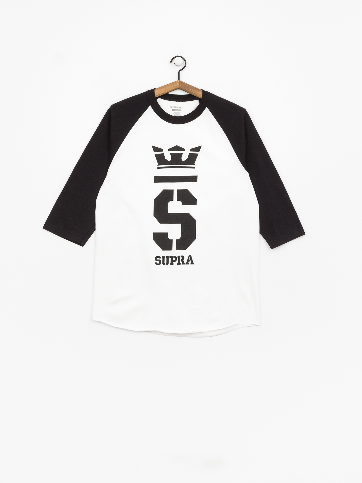 Supra Champ Raglan T-shirt (white/blk/blk)