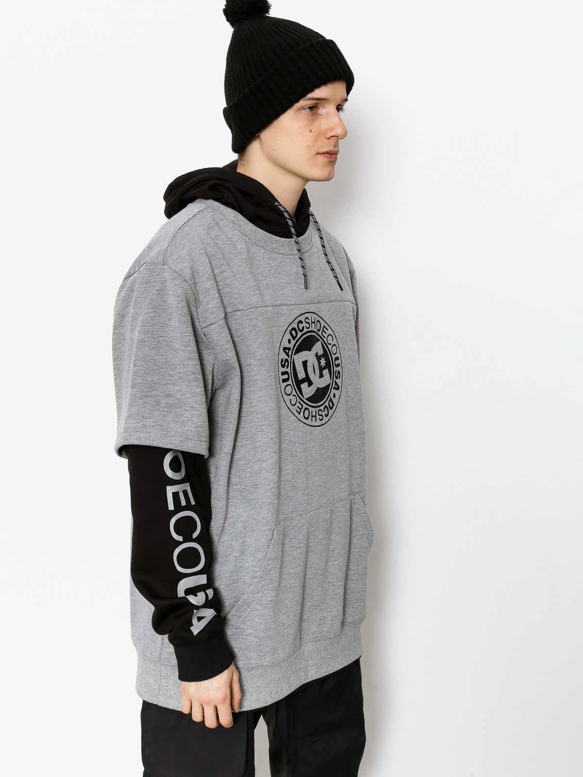 Mens DC Dryden Active sweatshirt (neutral gray heather)