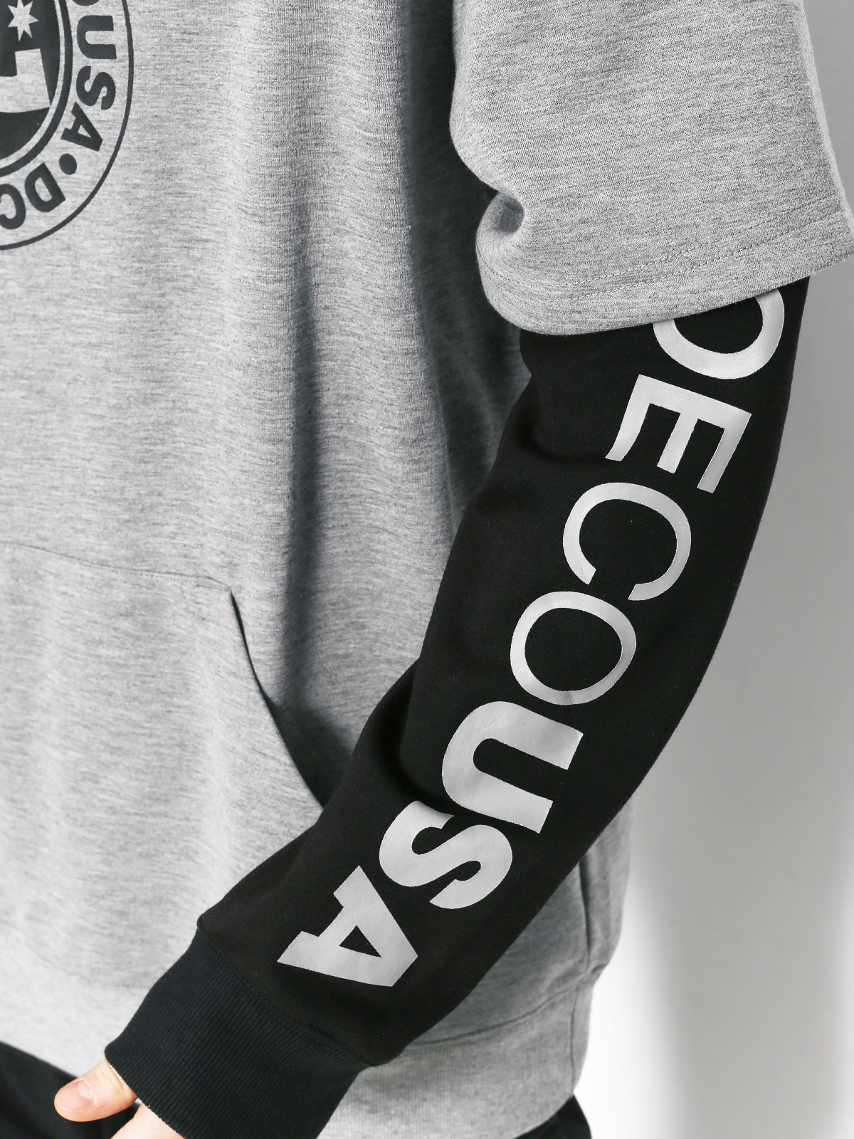 Mens DC Dryden Active sweatshirt (neutral gray heather)