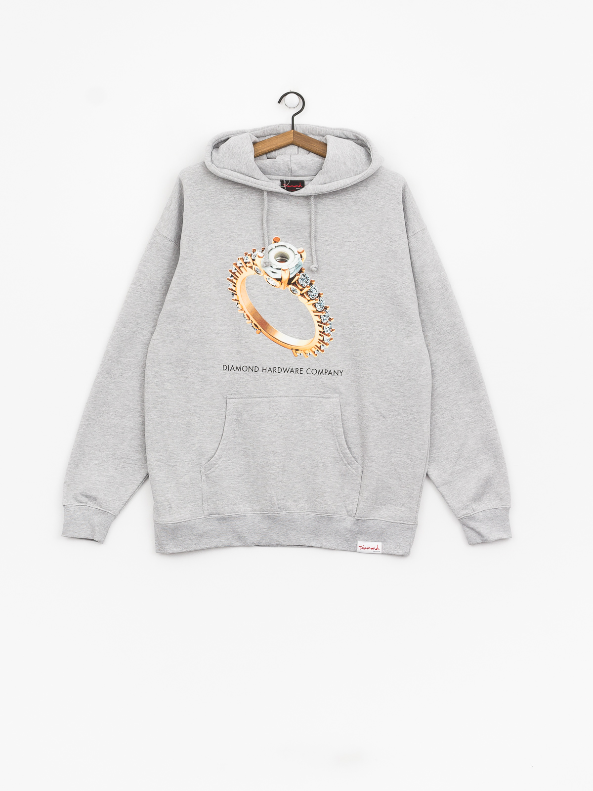 Diamond Supply Co. Hardware Ring HD Hoodie (heather grey)