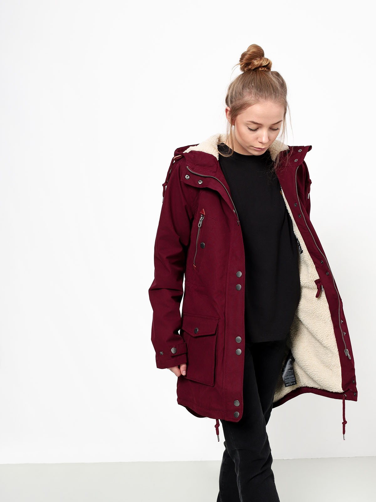 Volcom Walk On By Parka Jacket Wmn (bur)