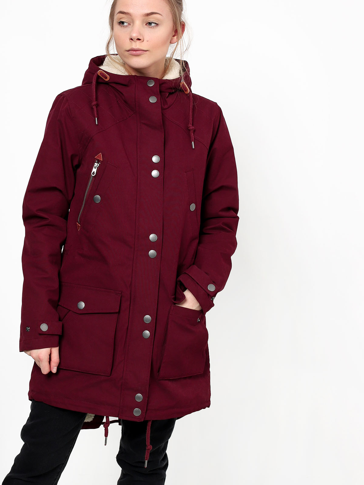 Volcom Walk On By Parka Jacket Wmn (bur)