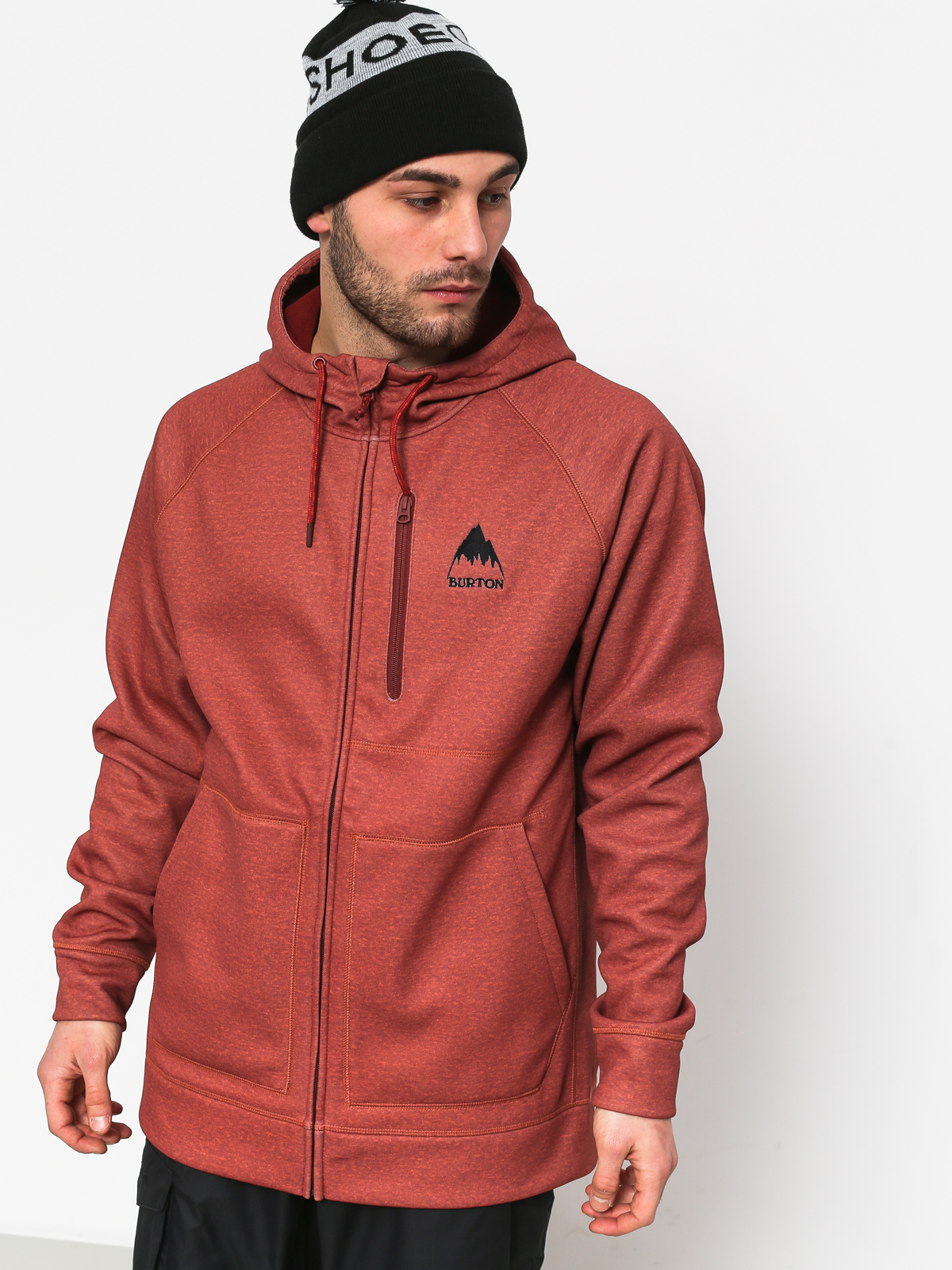 Mens Burton Crown Bndd ZHD Active sweatshirt (sparrow heather)