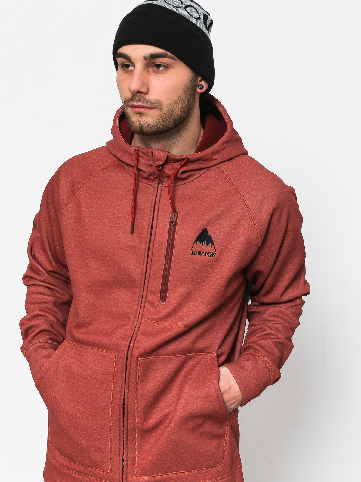 Mens Burton Crown Bndd ZHD Active sweatshirt (sparrow heather)