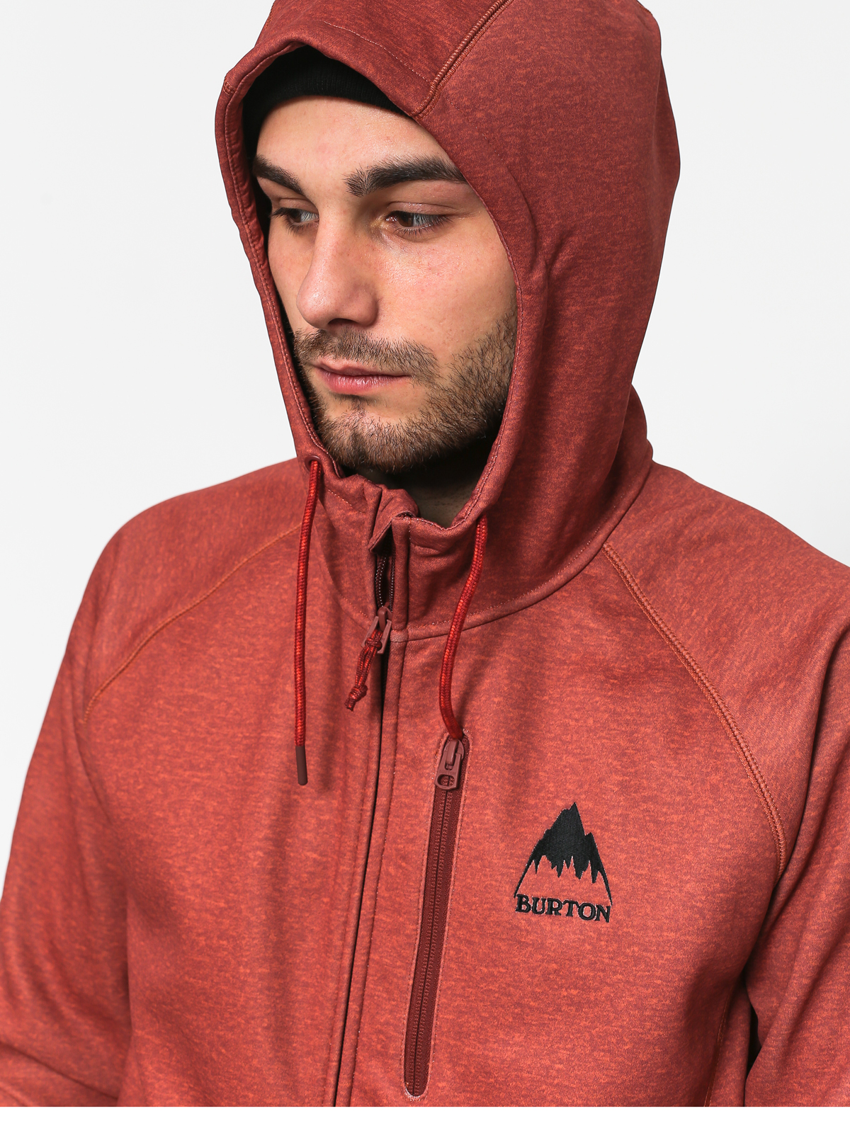 Mens Burton Crown Bndd ZHD Active sweatshirt (sparrow heather)