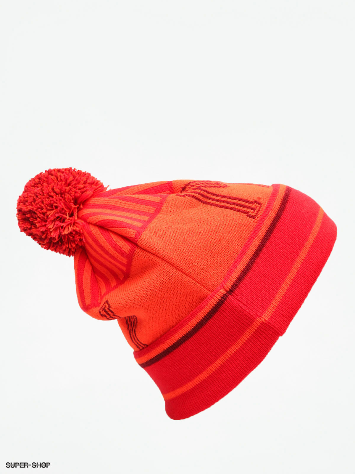 neon red beanie