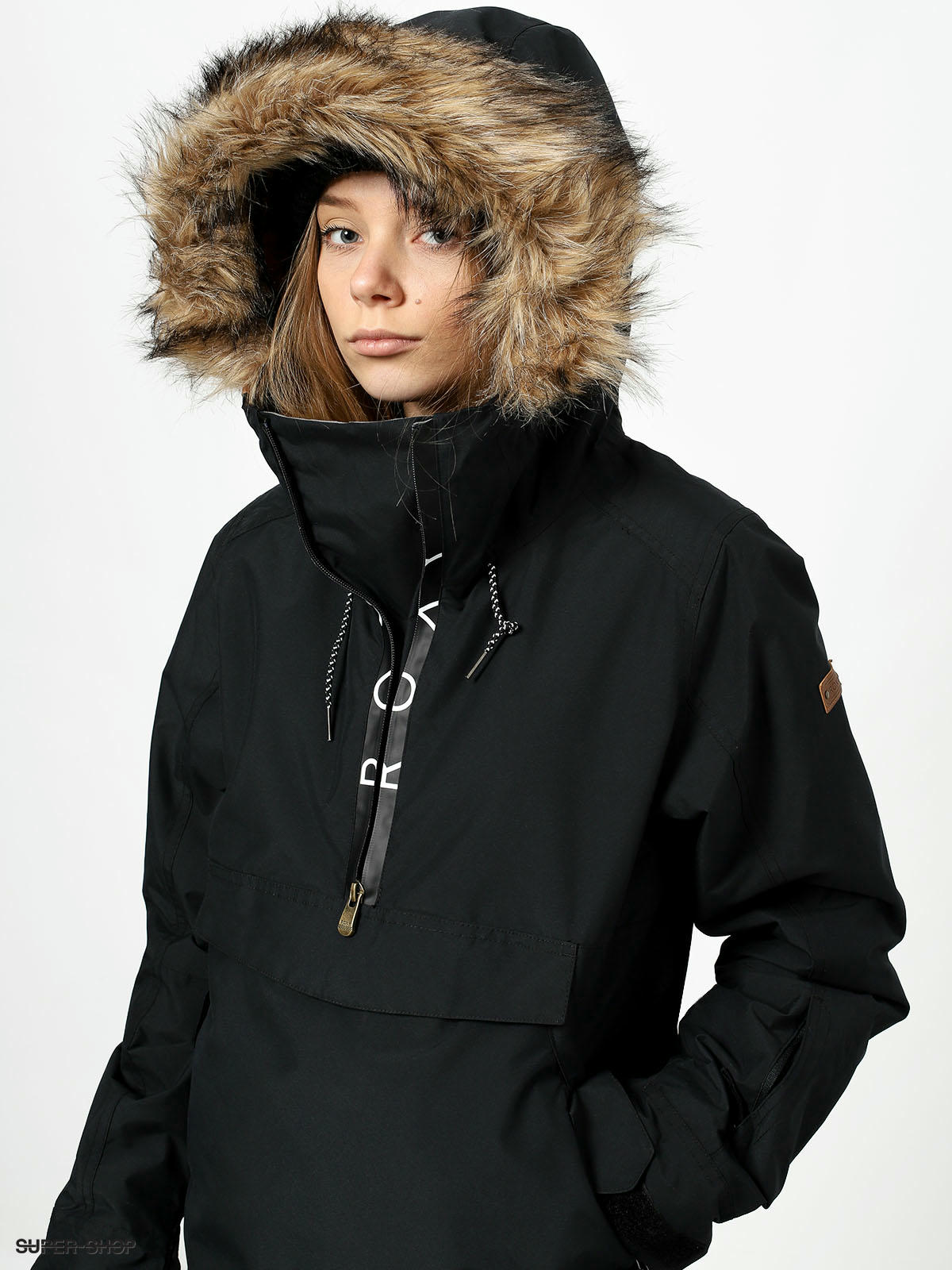 (true Shelter Snowboard Wmn black) Roxy jacket