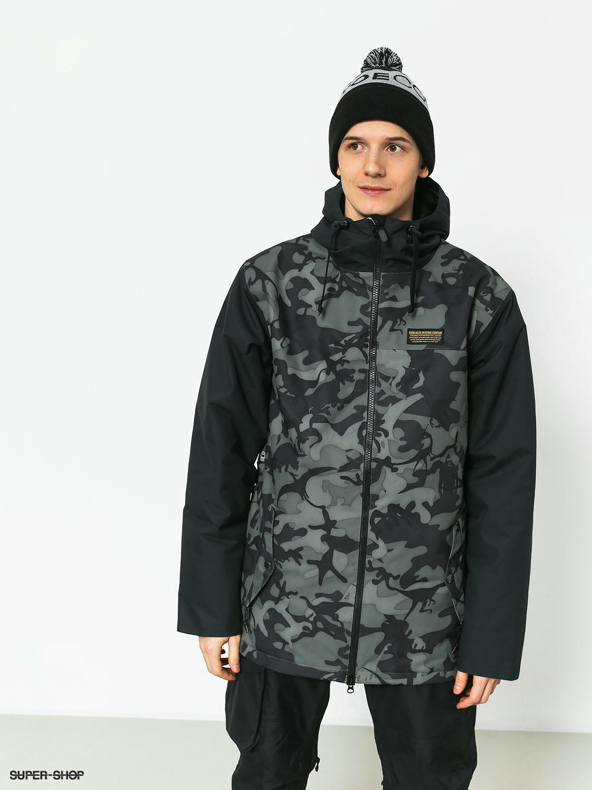 Mens Airblaster Toaster Snowboard jacket stealth dinoflage