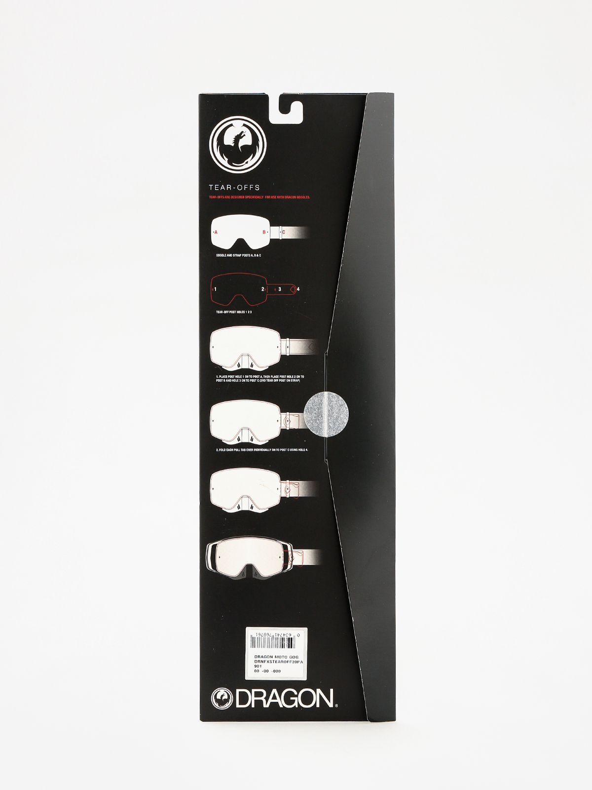 Dragon NFXs Goggle Tear-Offs (tear off 20 pack clear)