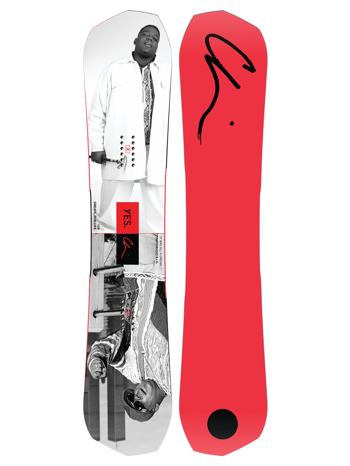 Mens Yes Snowboard Greats Chi (notorious b i g red)