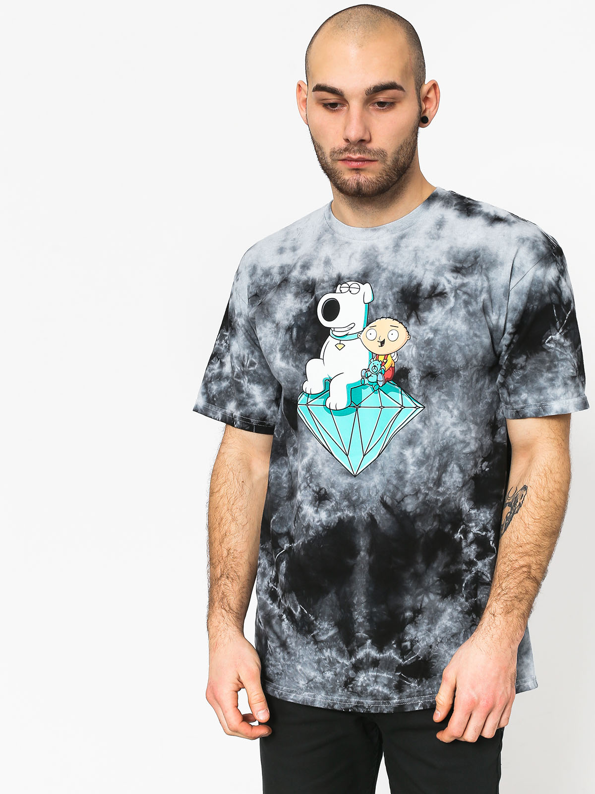Brian Crystal Wash T-shirt (black 