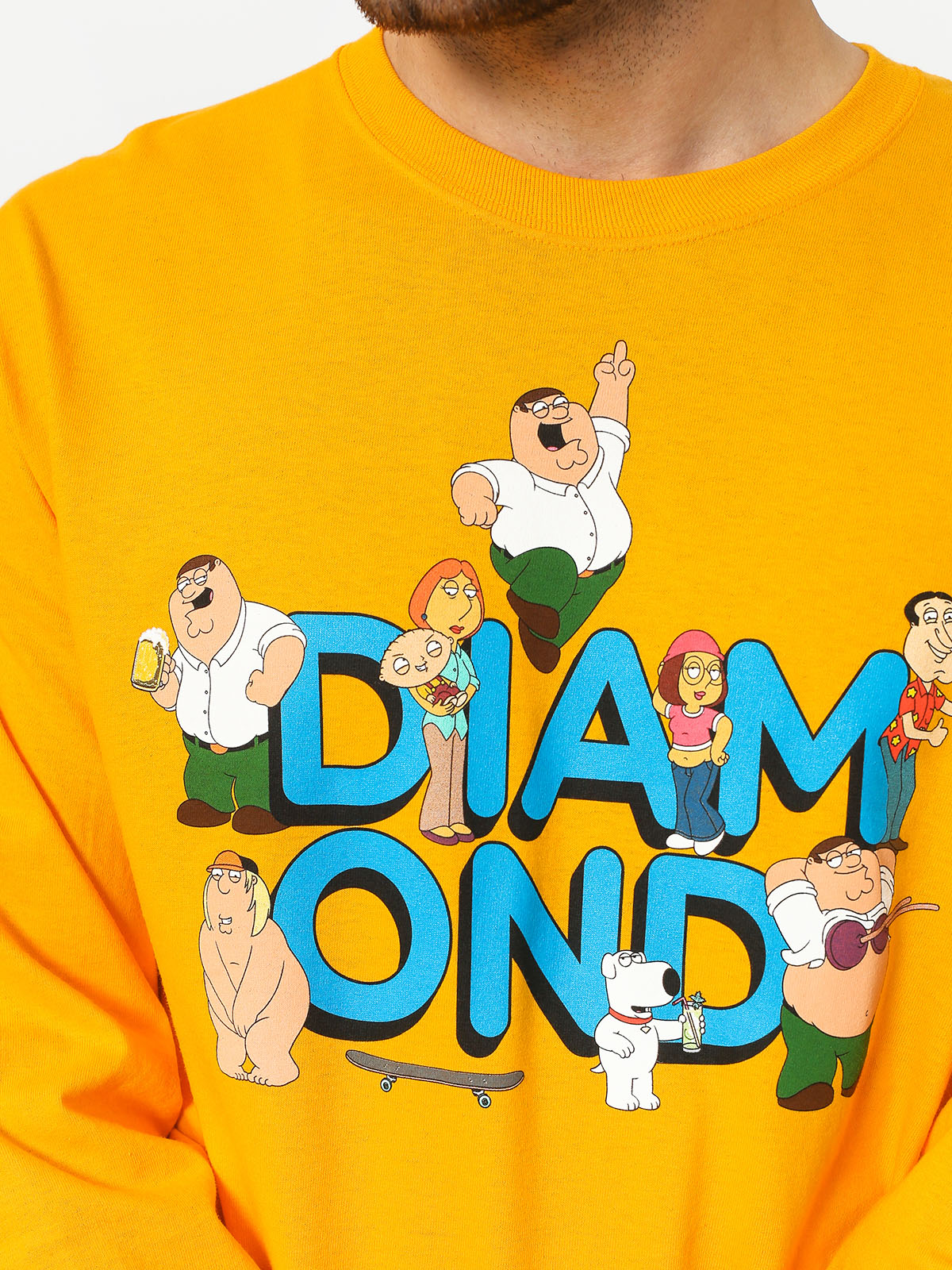 Diamond Supply Co. Diamond X Family Guy Longsleeve - yellow (yellow)