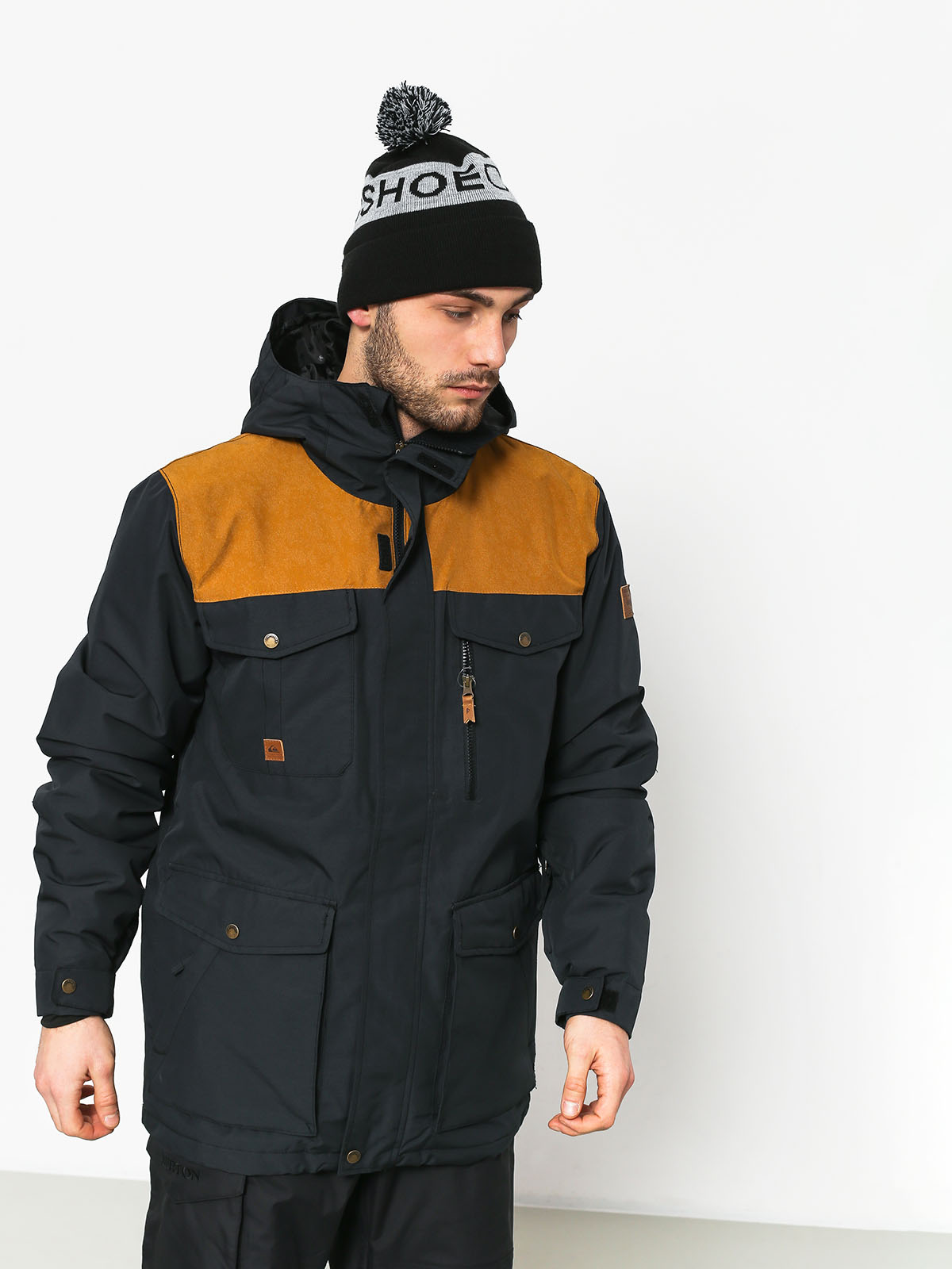 Mens Quiksilver Raft Snowboard jacket (black)