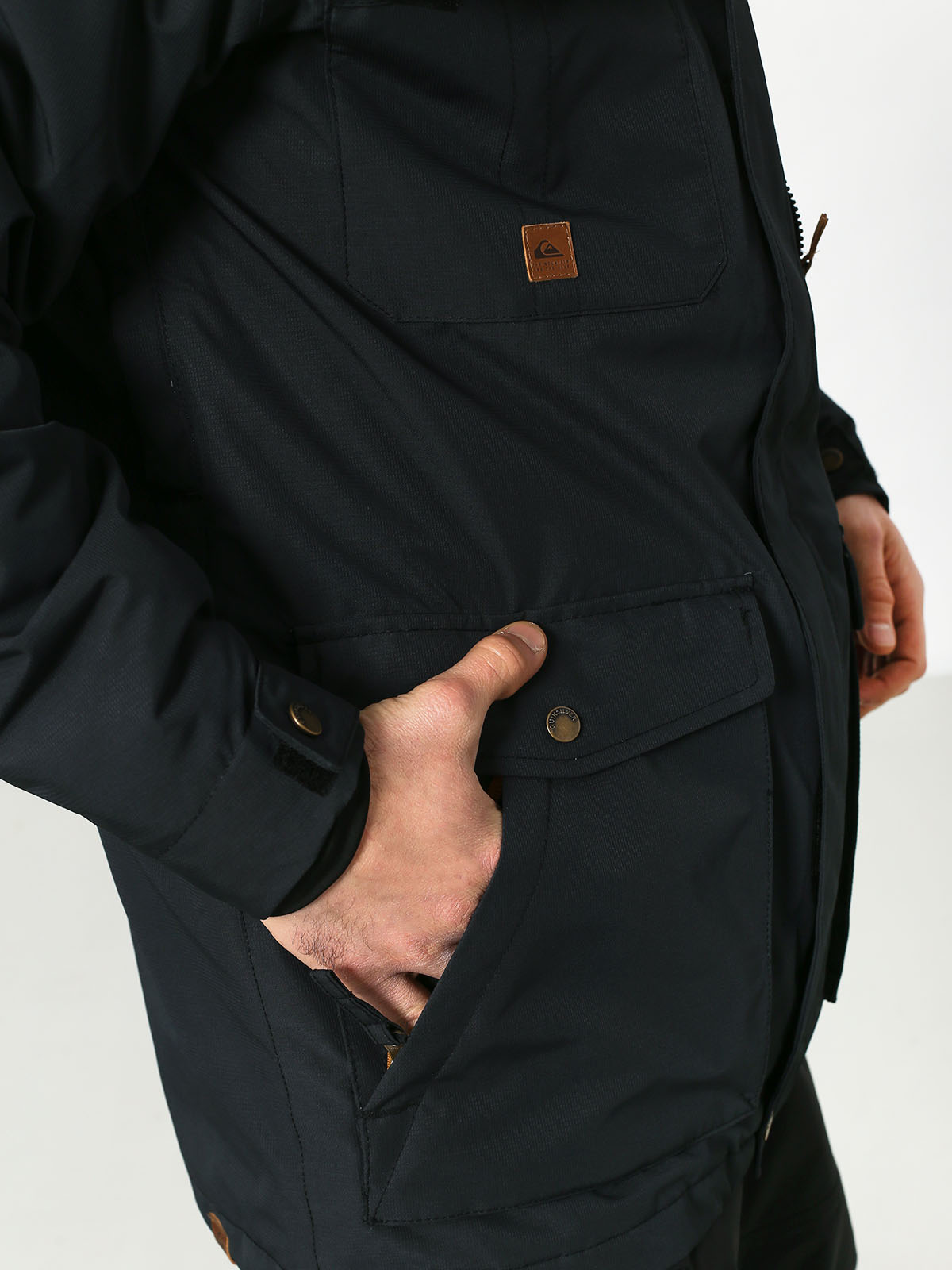 Mens Quiksilver Raft Snowboard jacket (black)