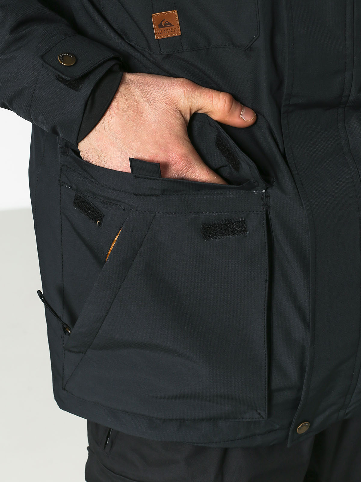 Mens Quiksilver Raft Snowboard jacket (black)