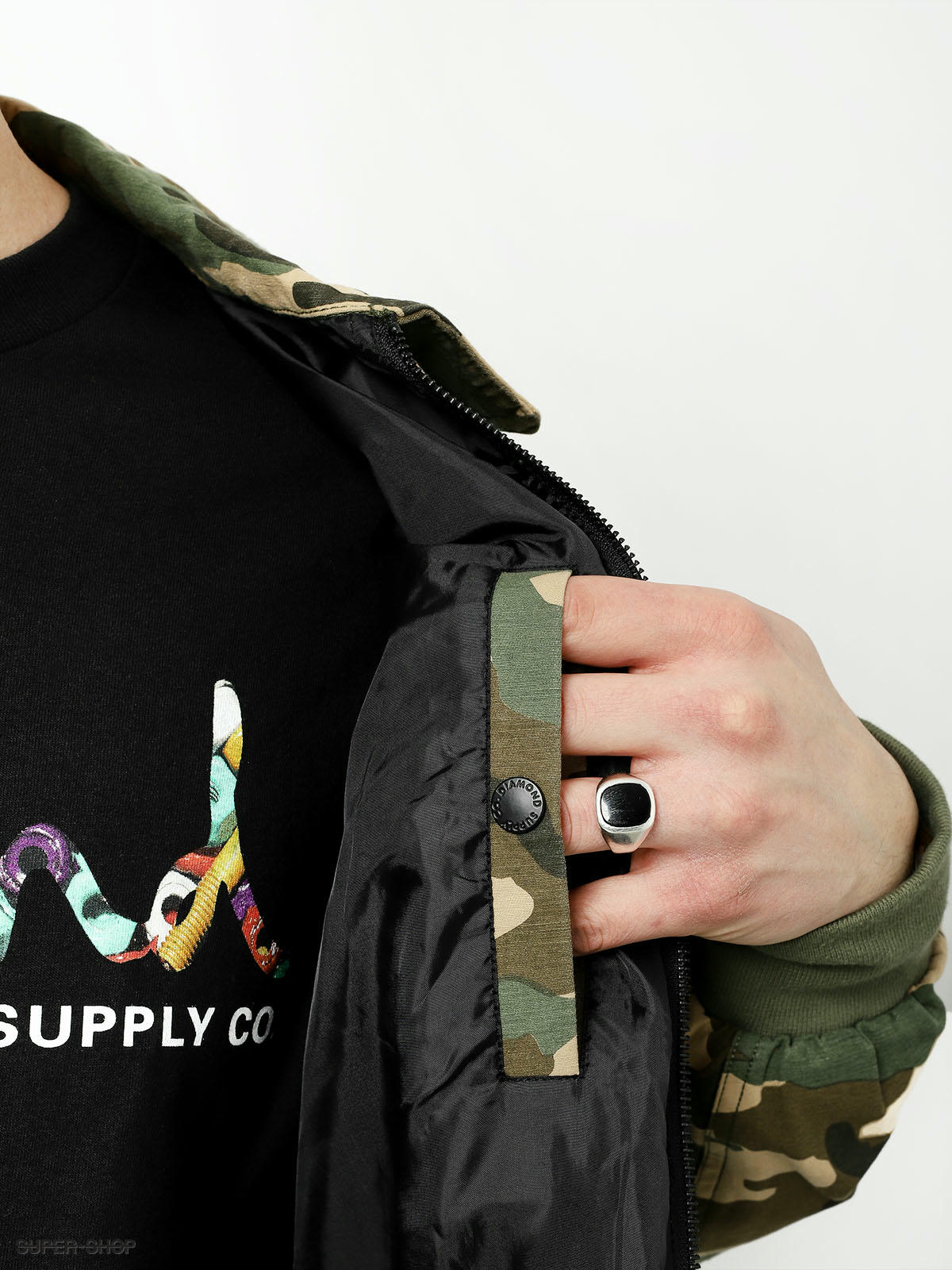 diamond supply co camo shirt