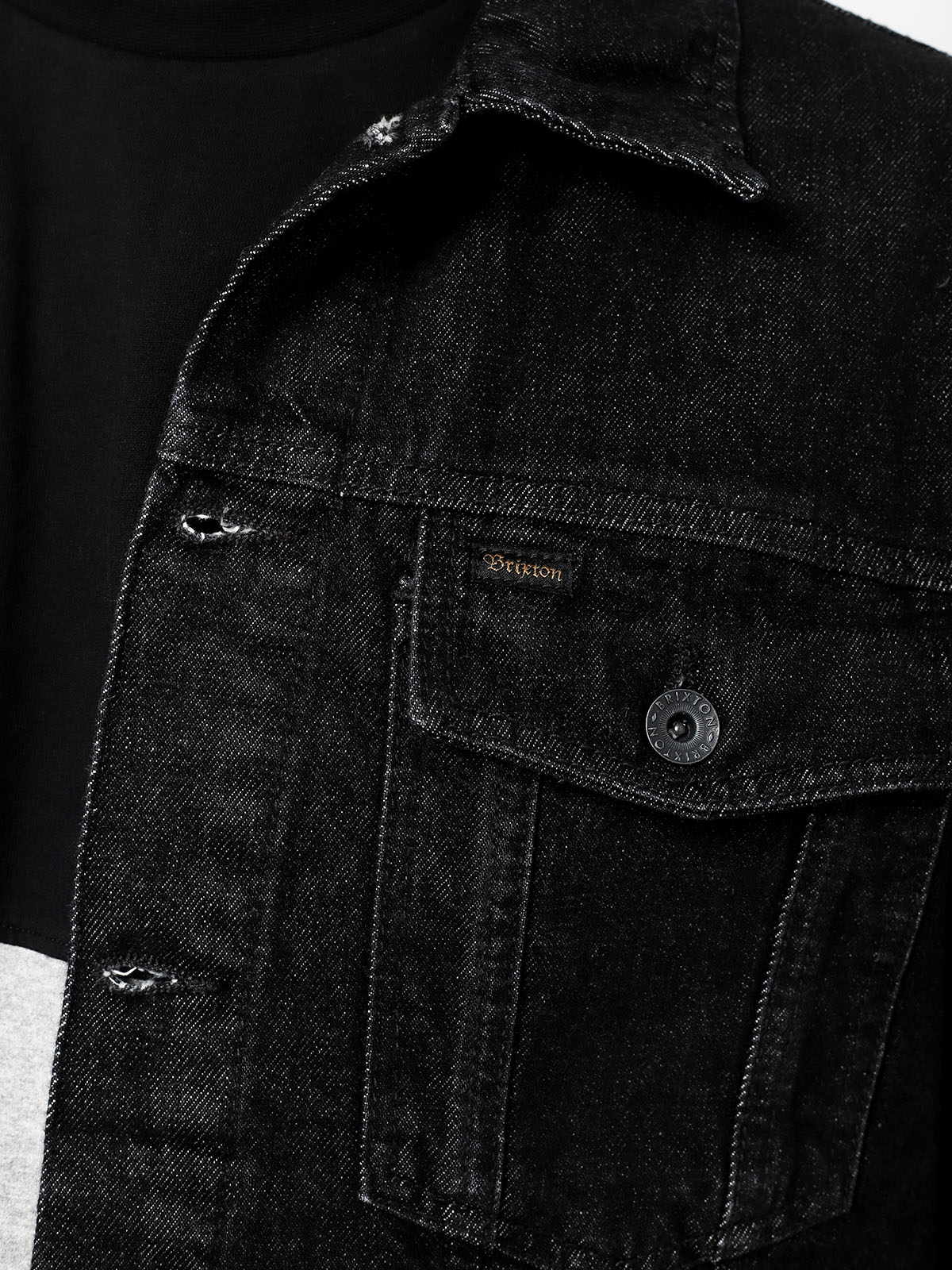 Brixton Cable Denim Jacket (black)