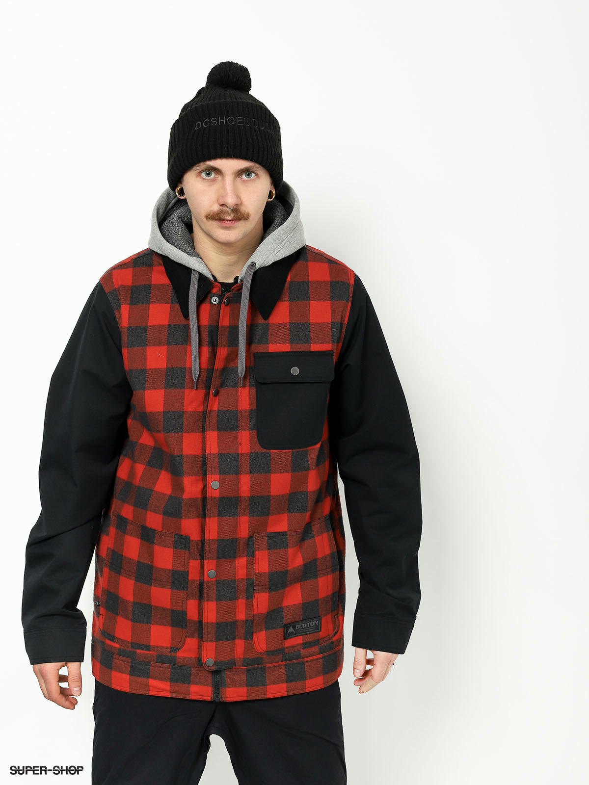 Burton plaid snowboard jacket best sale