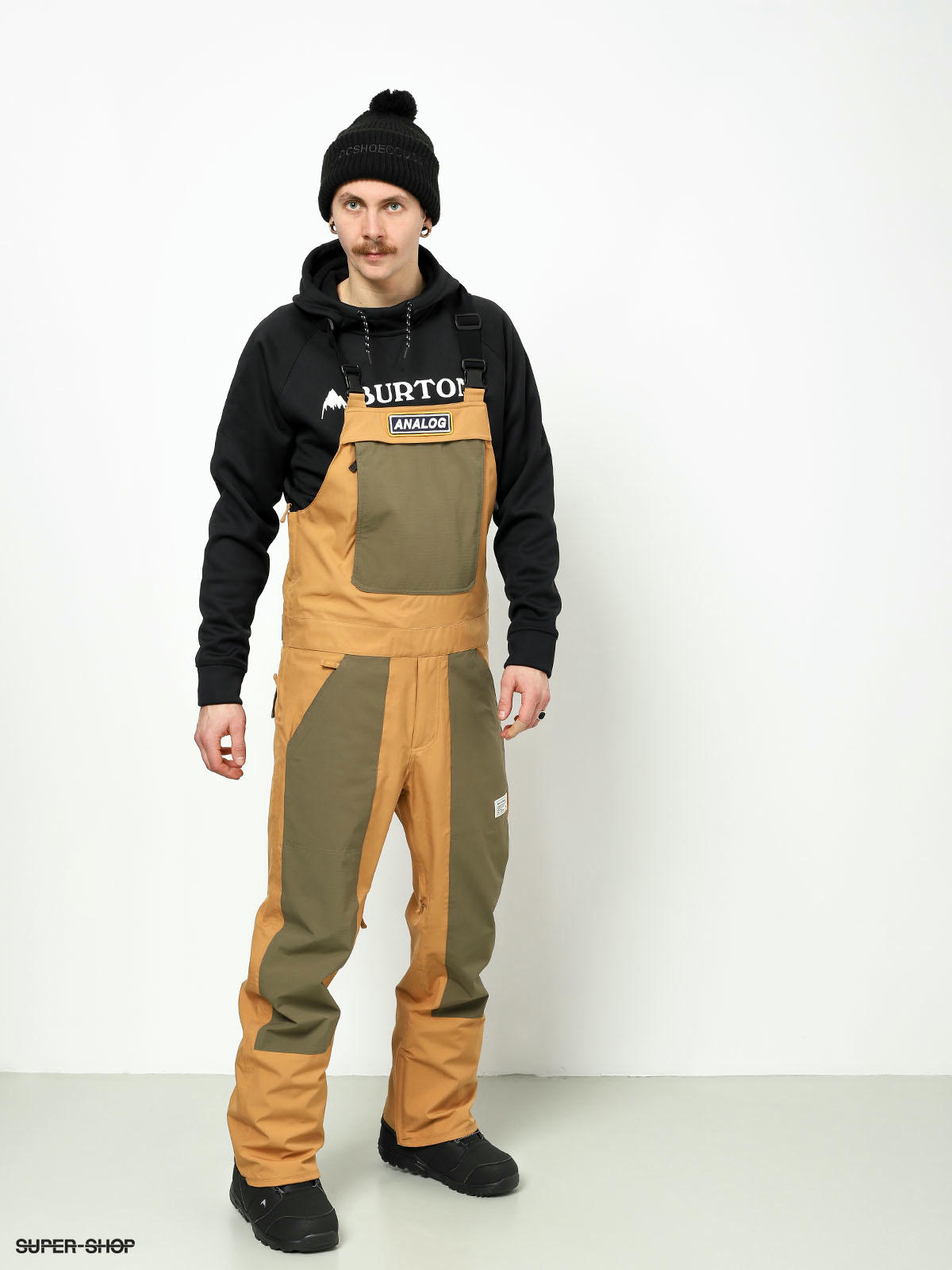 Mens Analog Ice Out Bib Snowboard pants camel dstolv