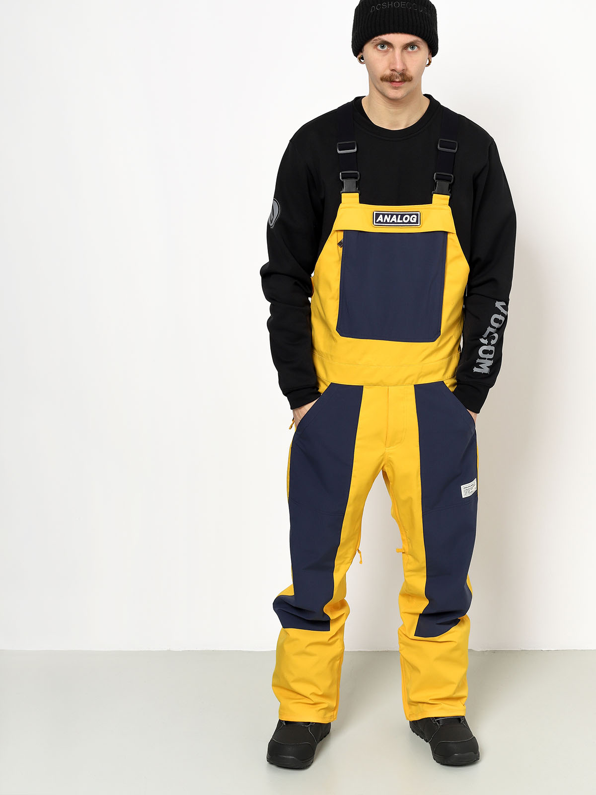 Mens Analog Ice Out Bib Snowboard pants (flshbk/modigo)