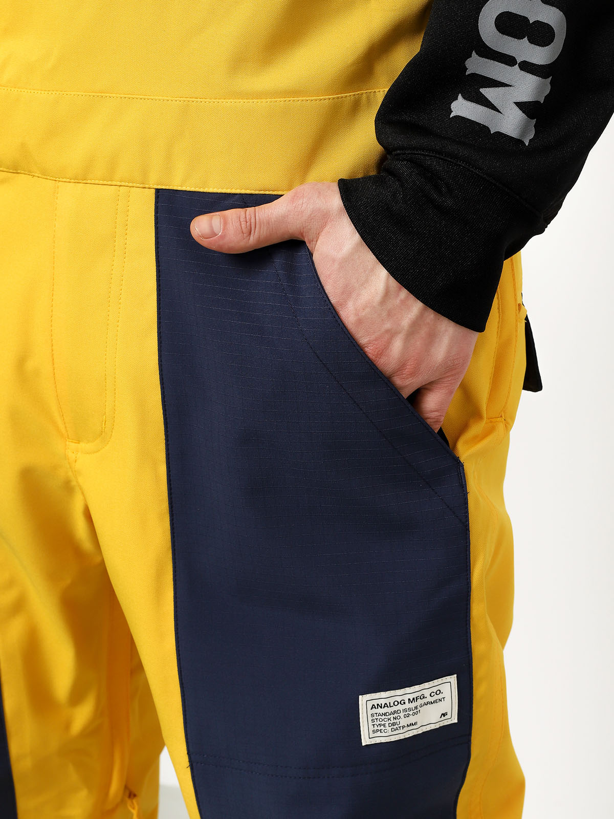 Analog Ice Out Bib Snowboard pants - yellow (flshbk/modigo)