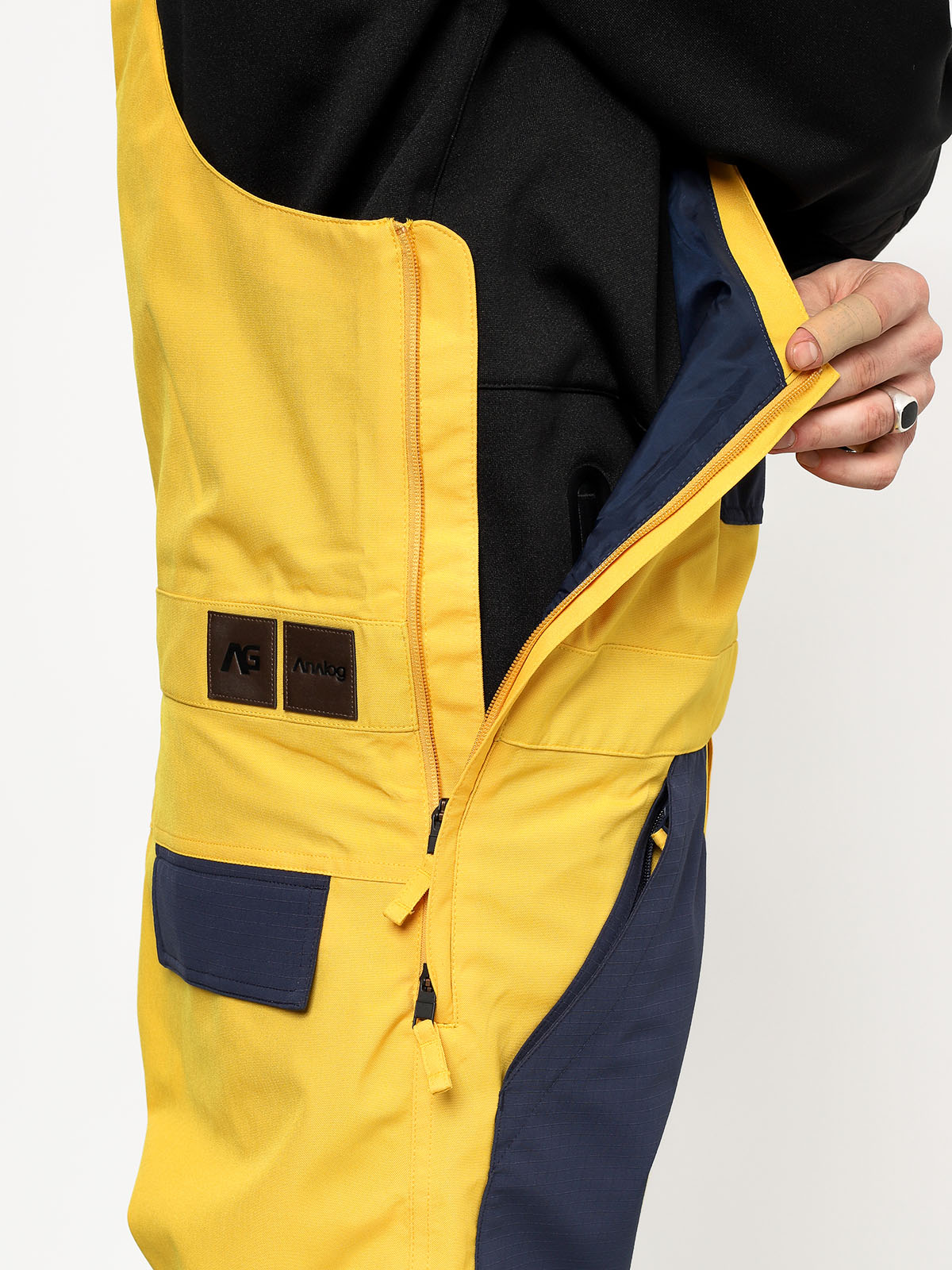 Mens Analog Ice Out Bib Snowboard pants (flshbk/modigo)