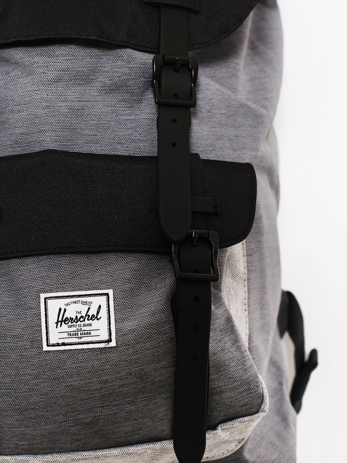 Herschel Supply Co. Rucksack Little America (mid grey crosshatch/black/light grey crosshatch)