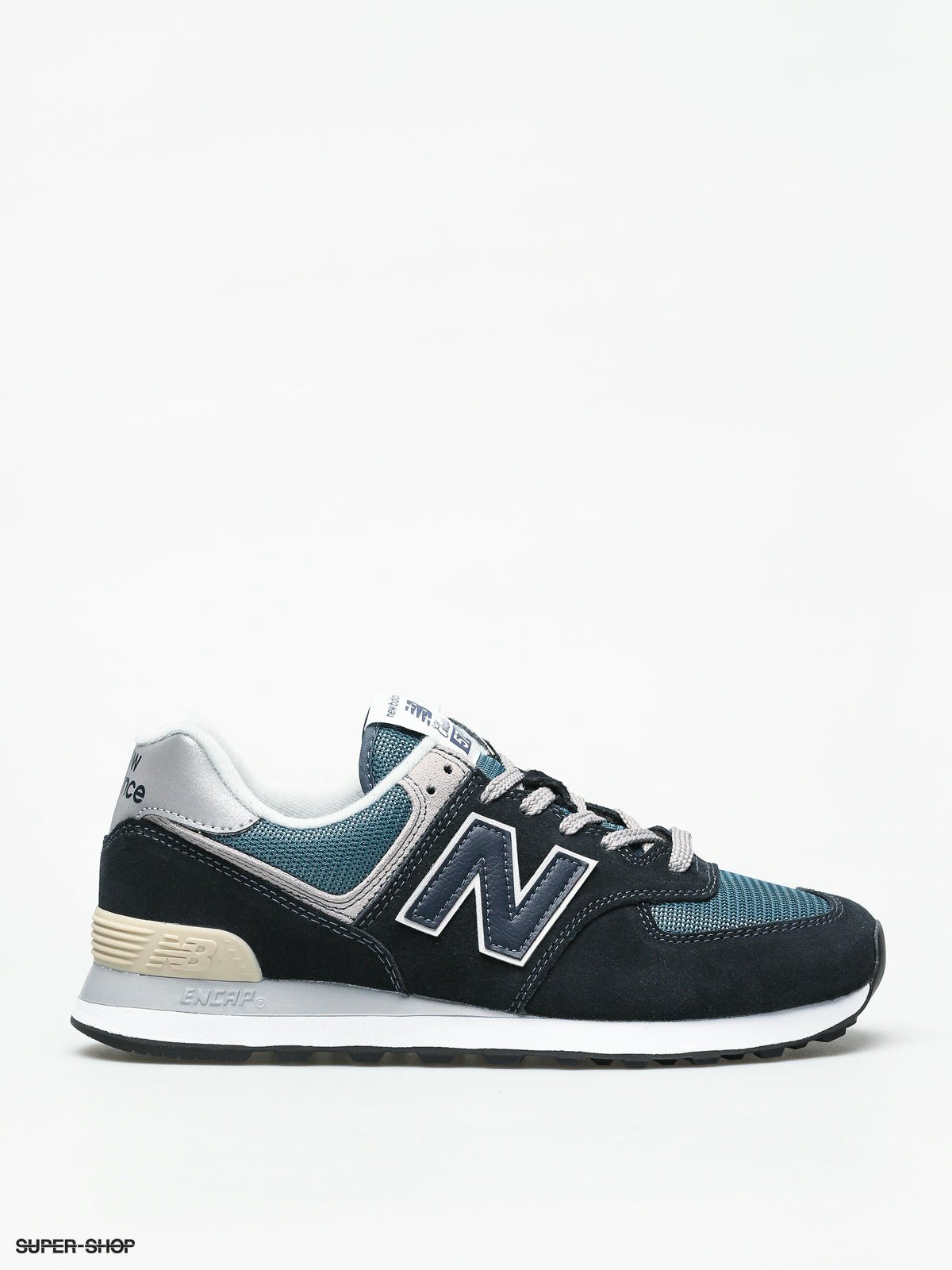 new balance 574 leather blue