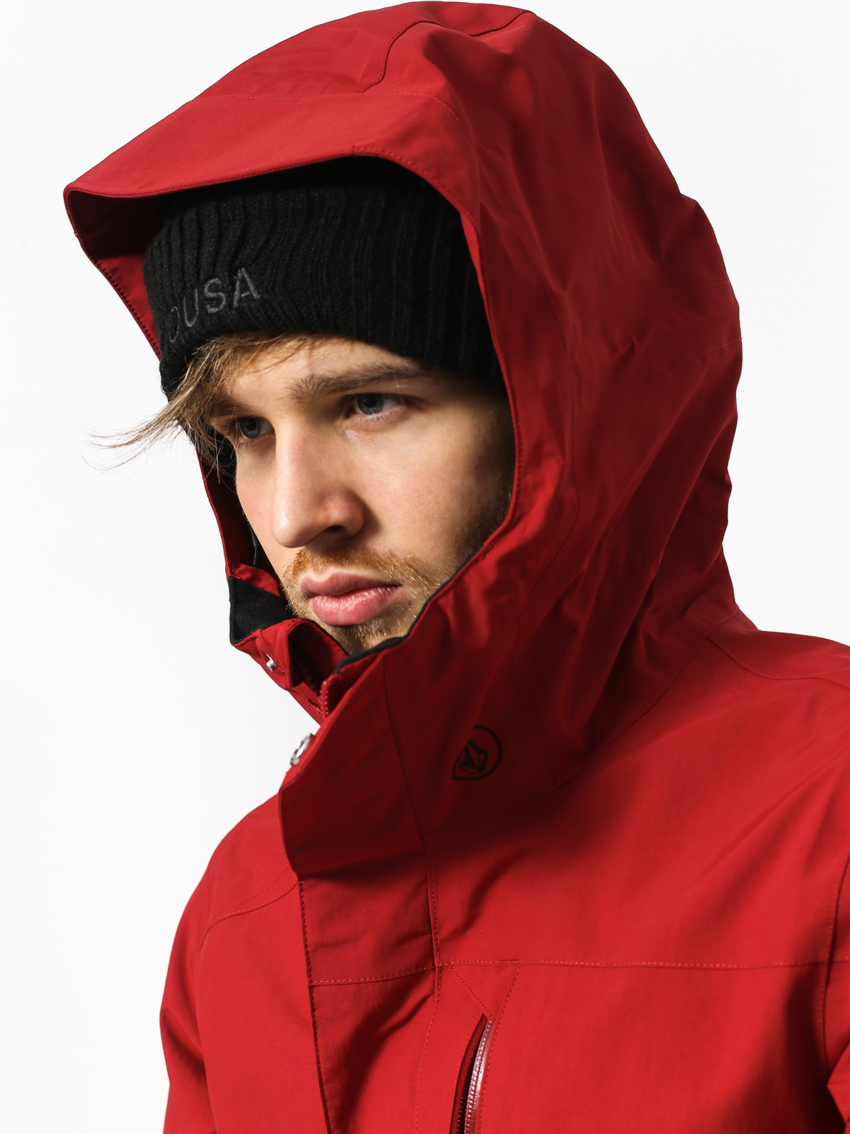 Mens Volcom L Gore Tex Snowboard jacket (red)