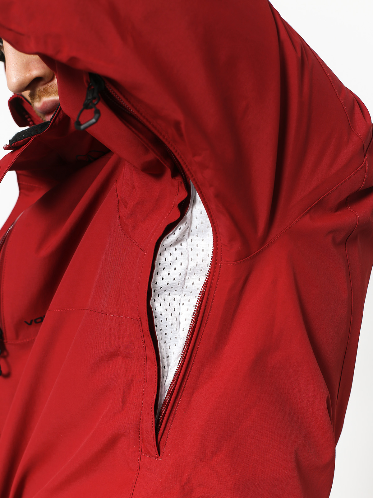 Mens Volcom L Gore Tex Snowboard jacket (red)