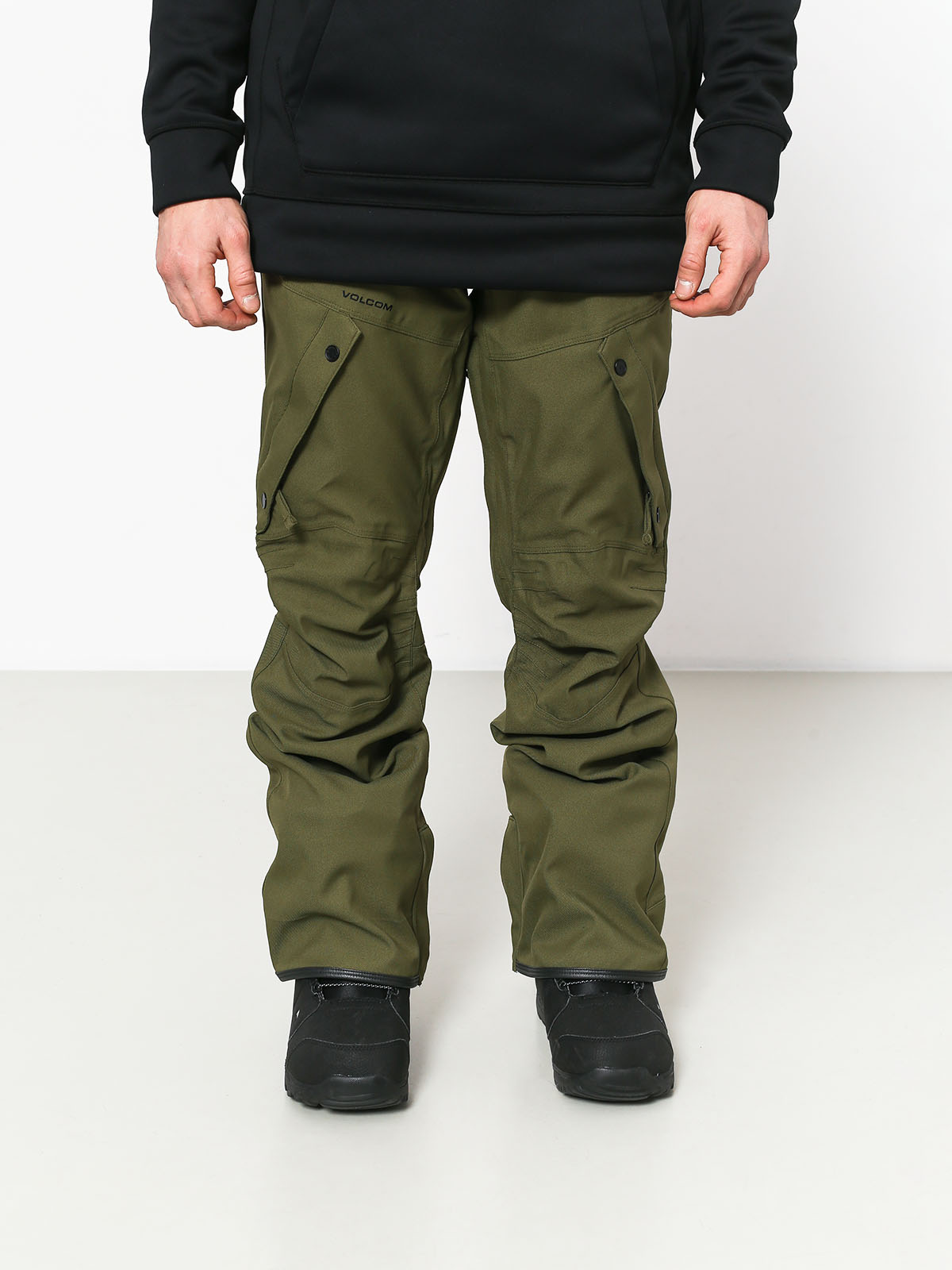 Mens Volcom Articulated Snowboard pants (mil)