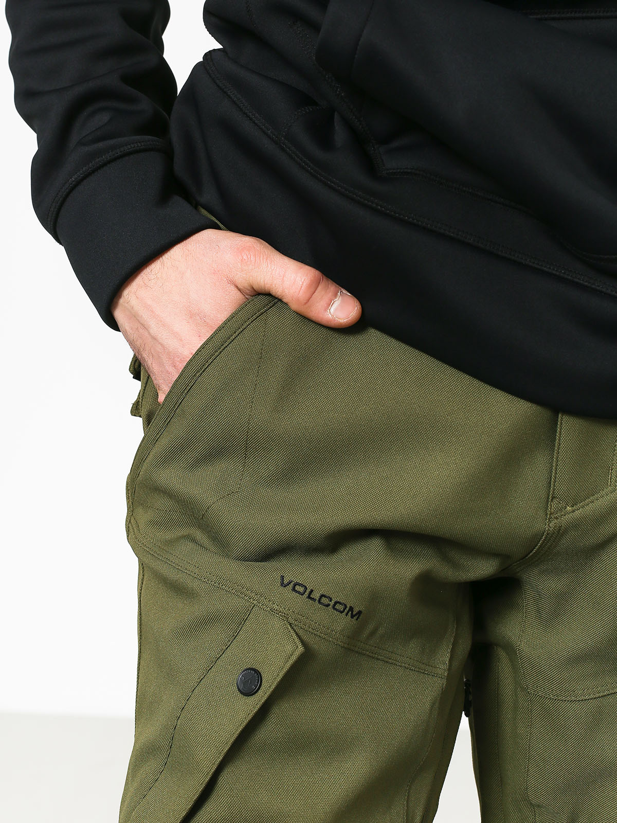 Mens Volcom Articulated Snowboard pants (mil)