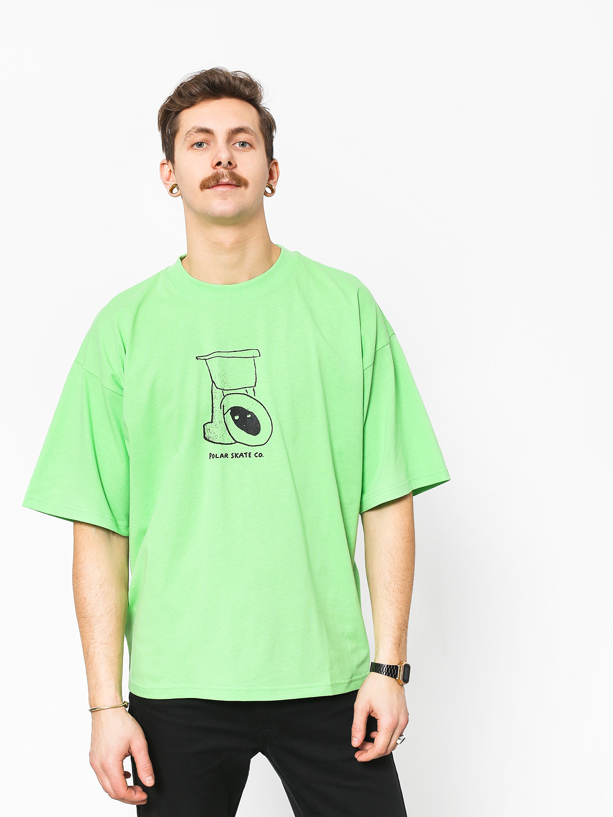 Polar Skate Toilet Surf T-shirt (summer green)