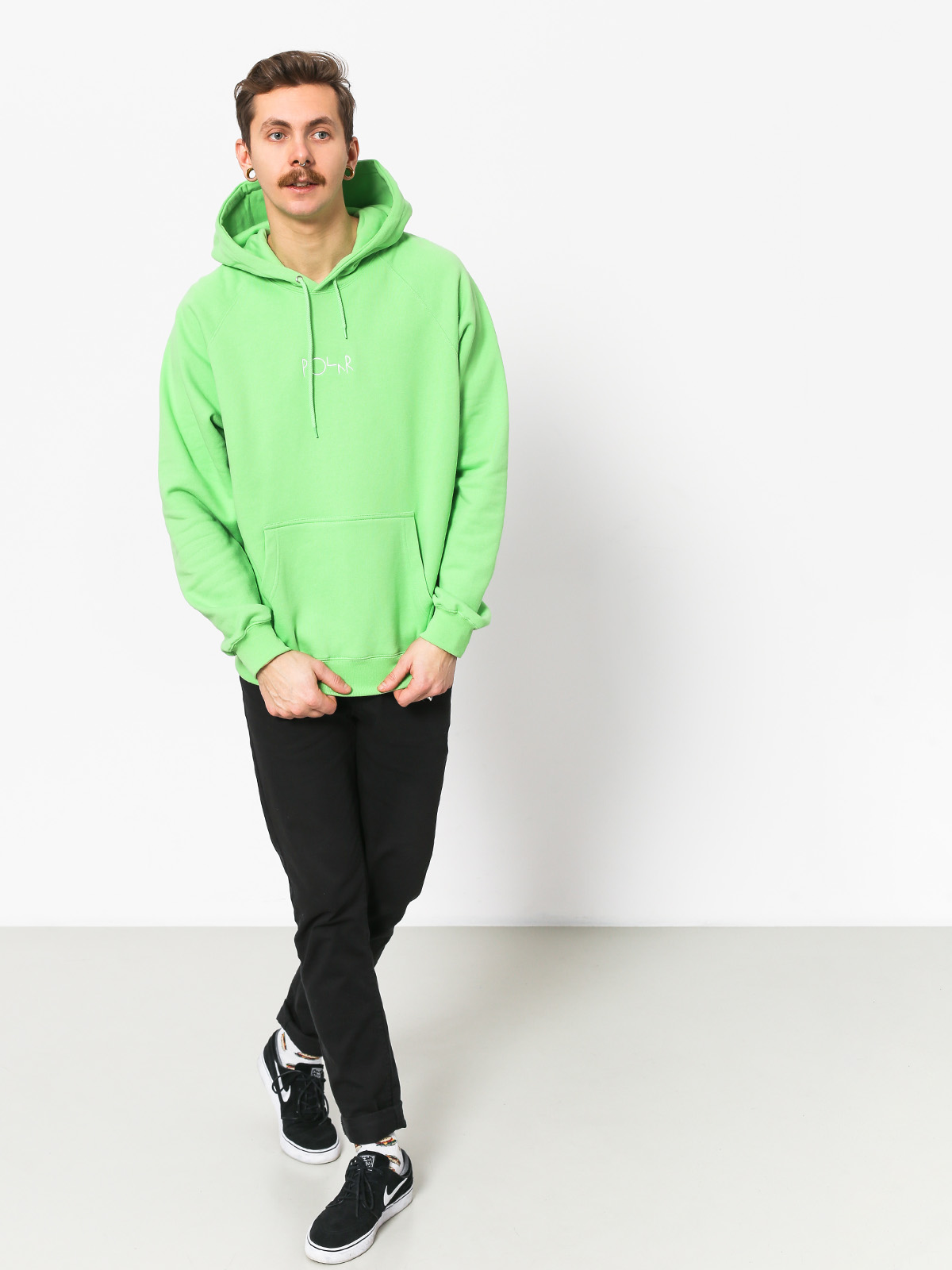 polar green hoodie