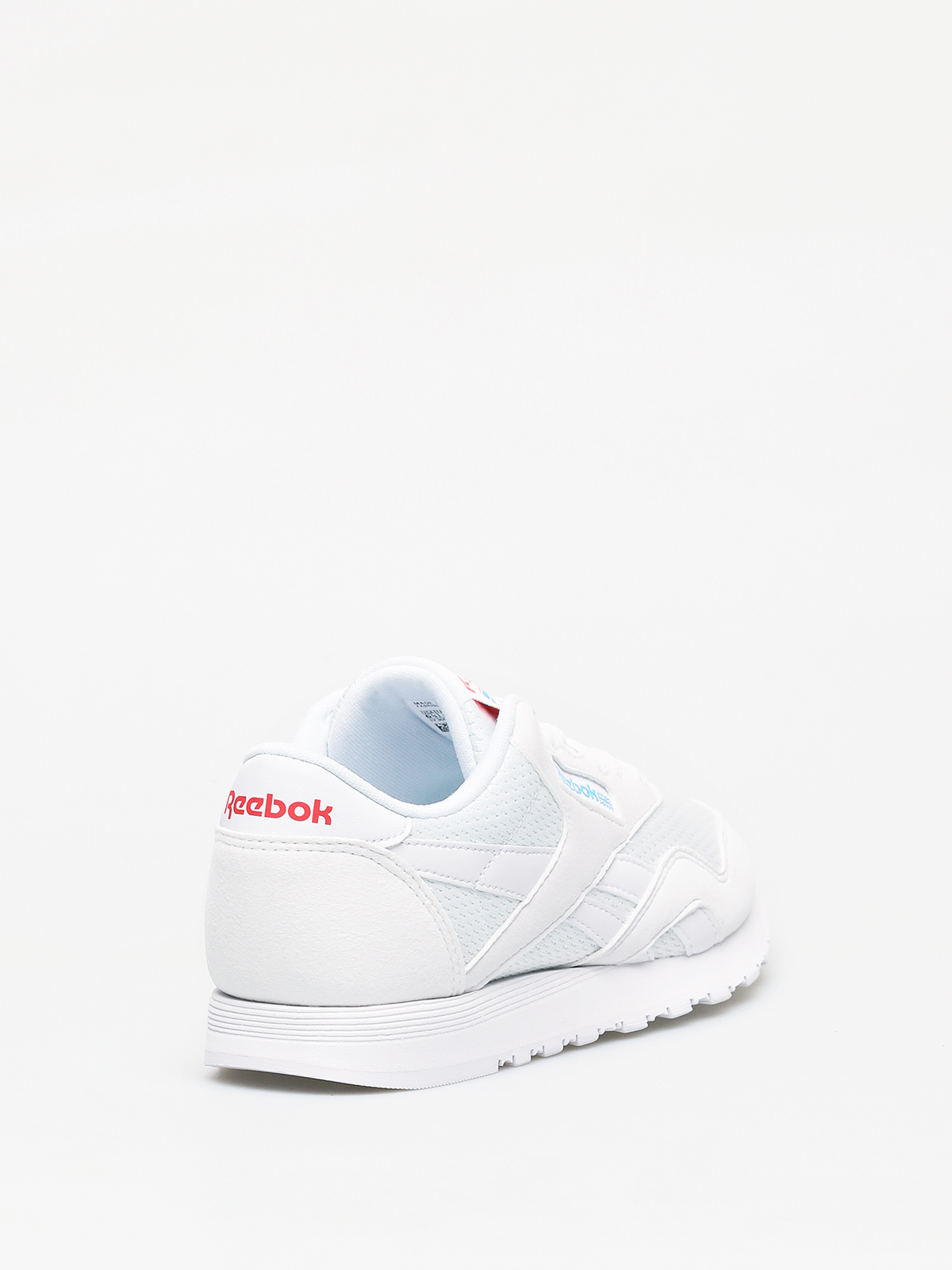 Reebok Cl Nylon Txt Shoes Wmn white (white/blue/neon red)