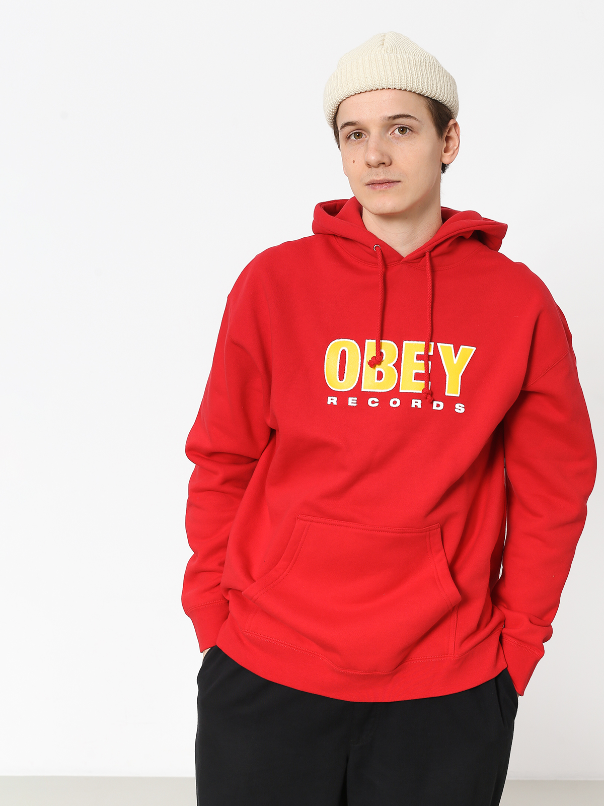 red obey sweatshirt