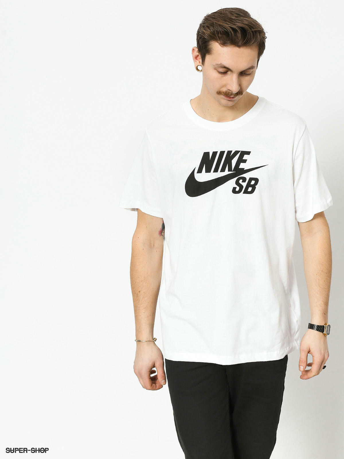 hostilidad Ninguna Enlace Nike SB Sb Dri Fit T-shirt (white/black)